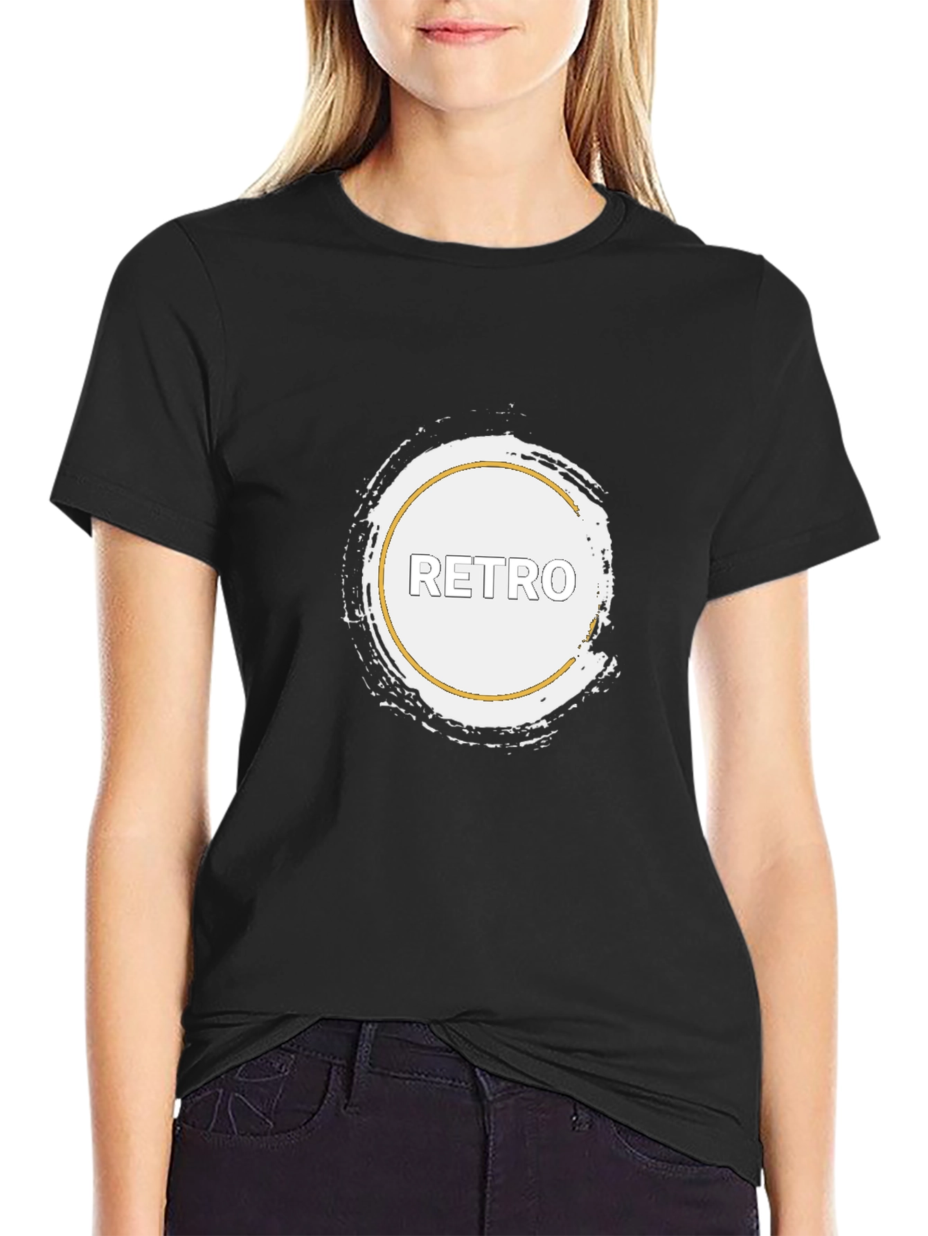 Retro Graphic Black T-Shirt