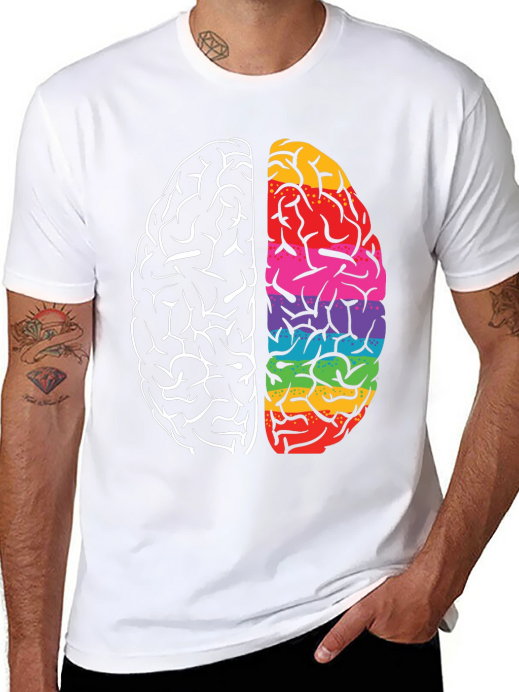 Brain Power Tee - Black T-Shirt