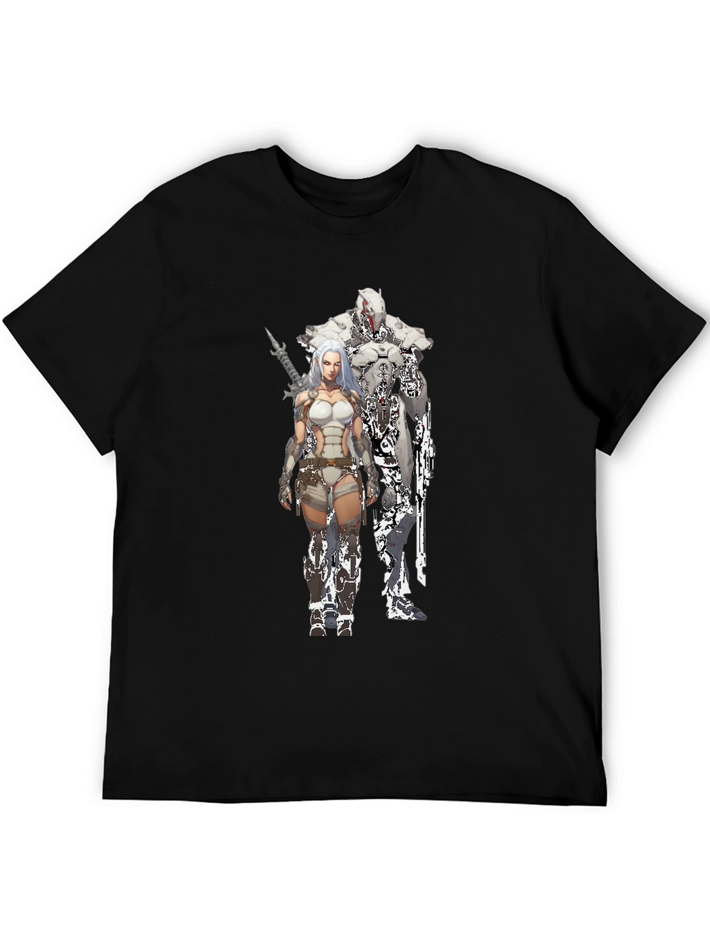 Sci-Fi Warrior Black T-Shirt