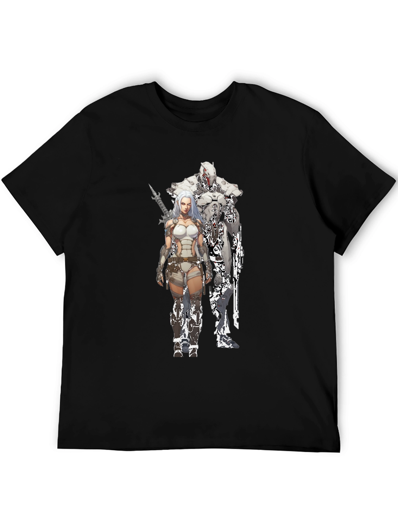 Sci-Fi Warrior Black T-Shirt
