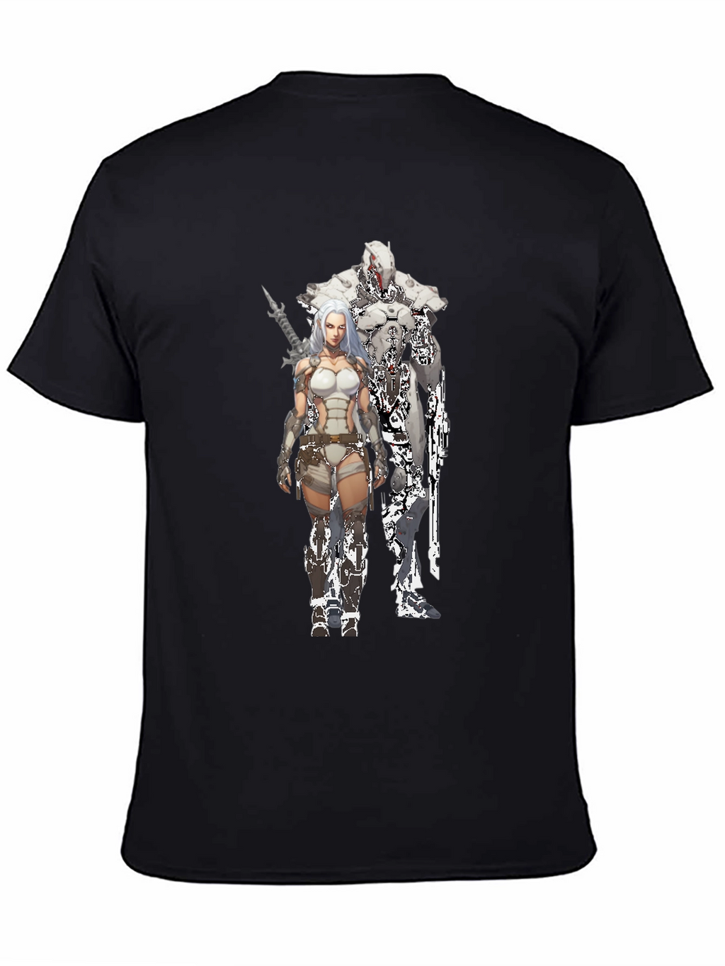 Sci-Fi Warrior Black T-Shirt