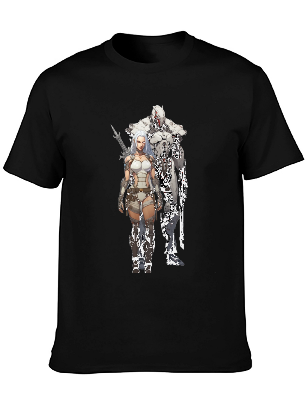 Sci-Fi Warrior Black T-Shirt