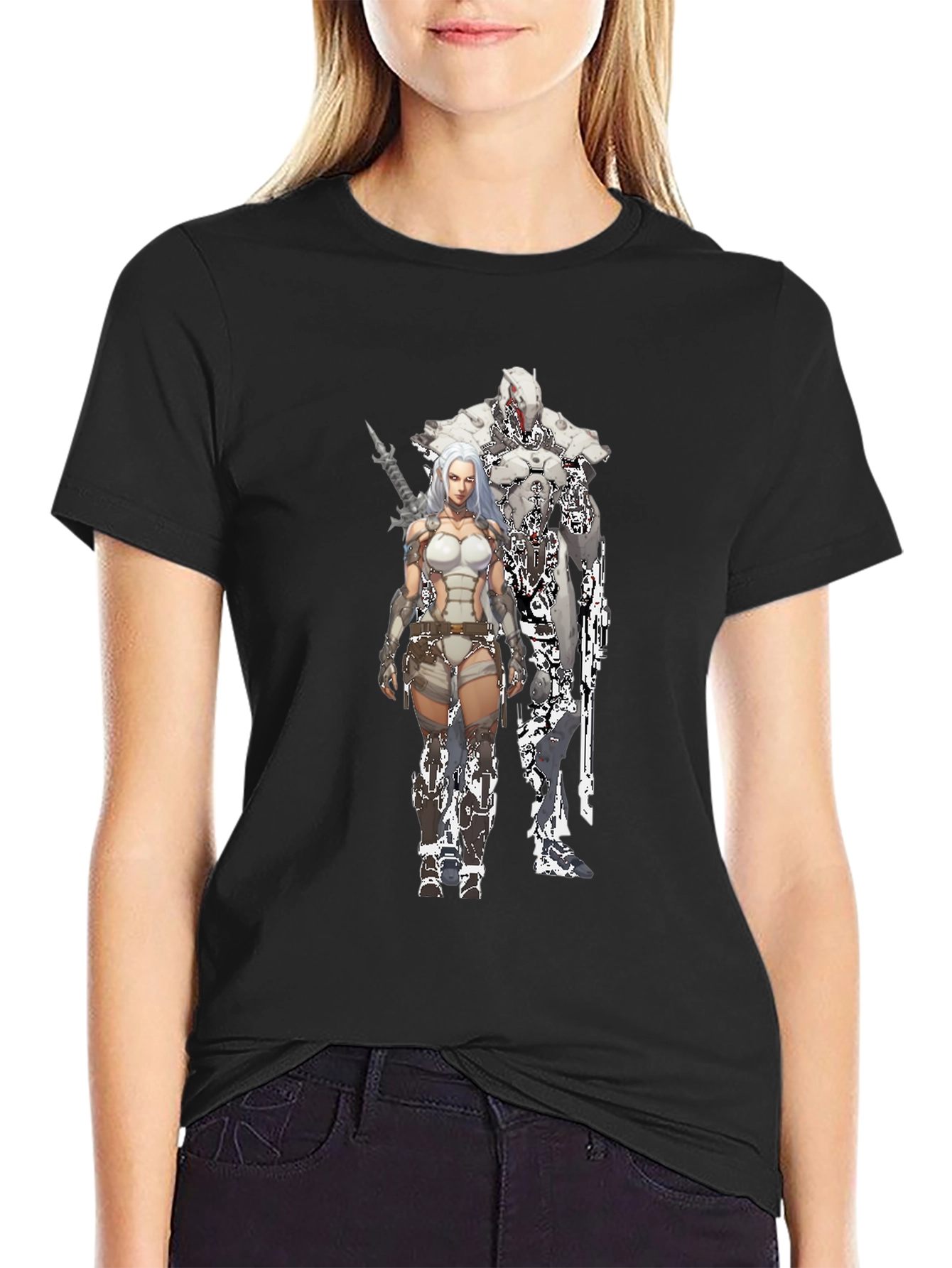 Sci-Fi Warrior Black T-Shirt