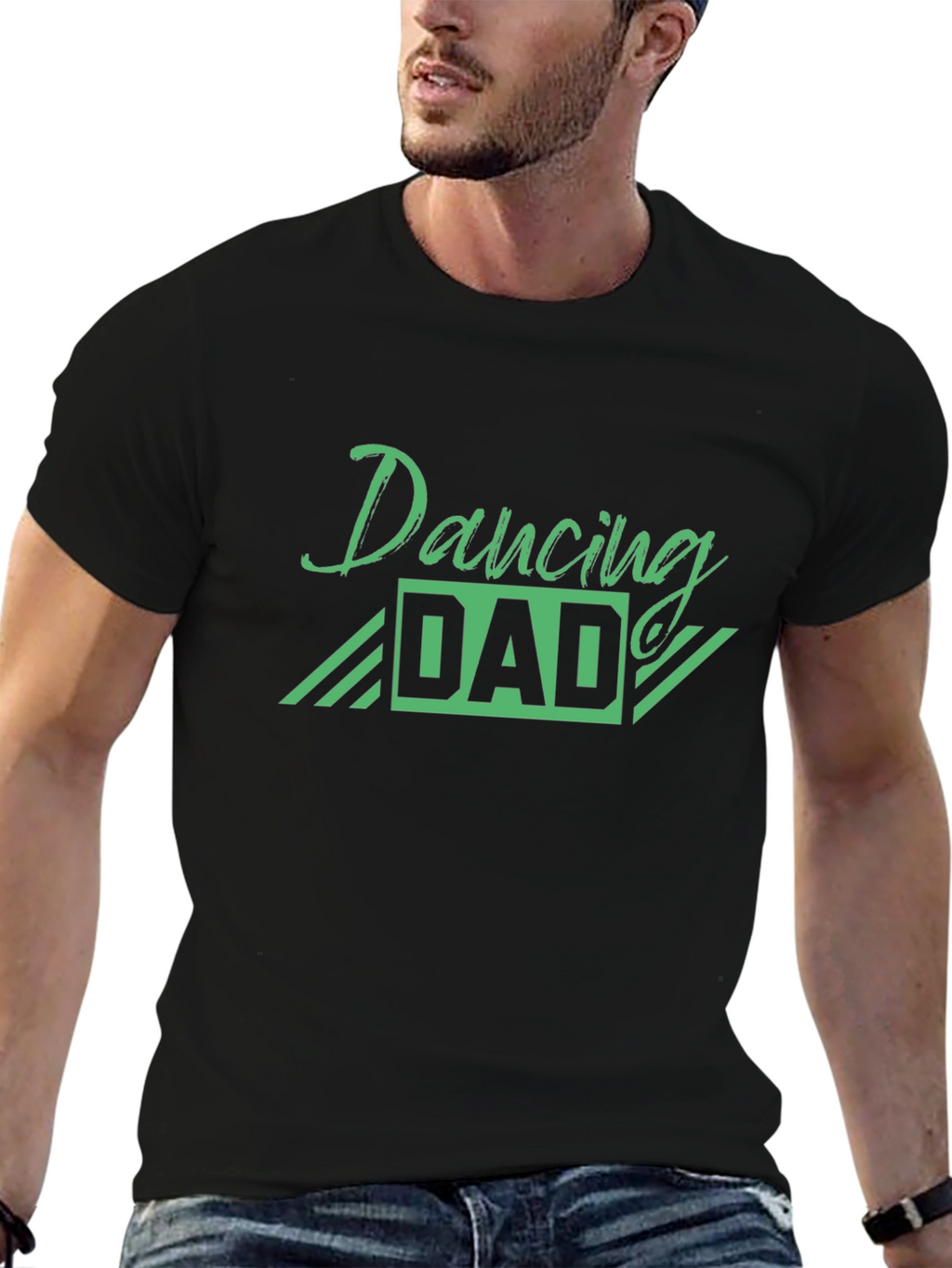 Dancing Dad Graphic Tee - Black