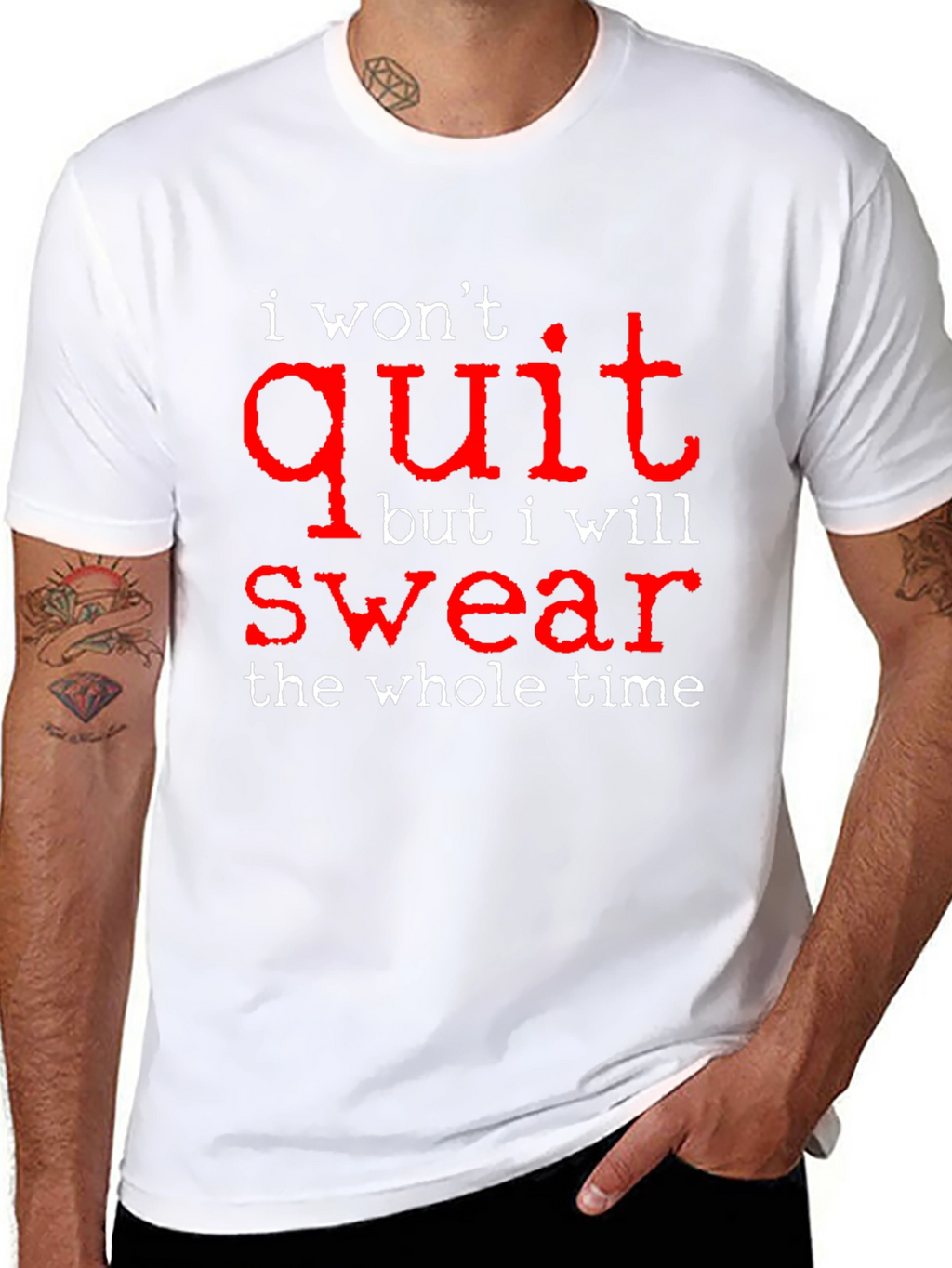 I Wont Quit But I Will Swear Funny T-Shirt