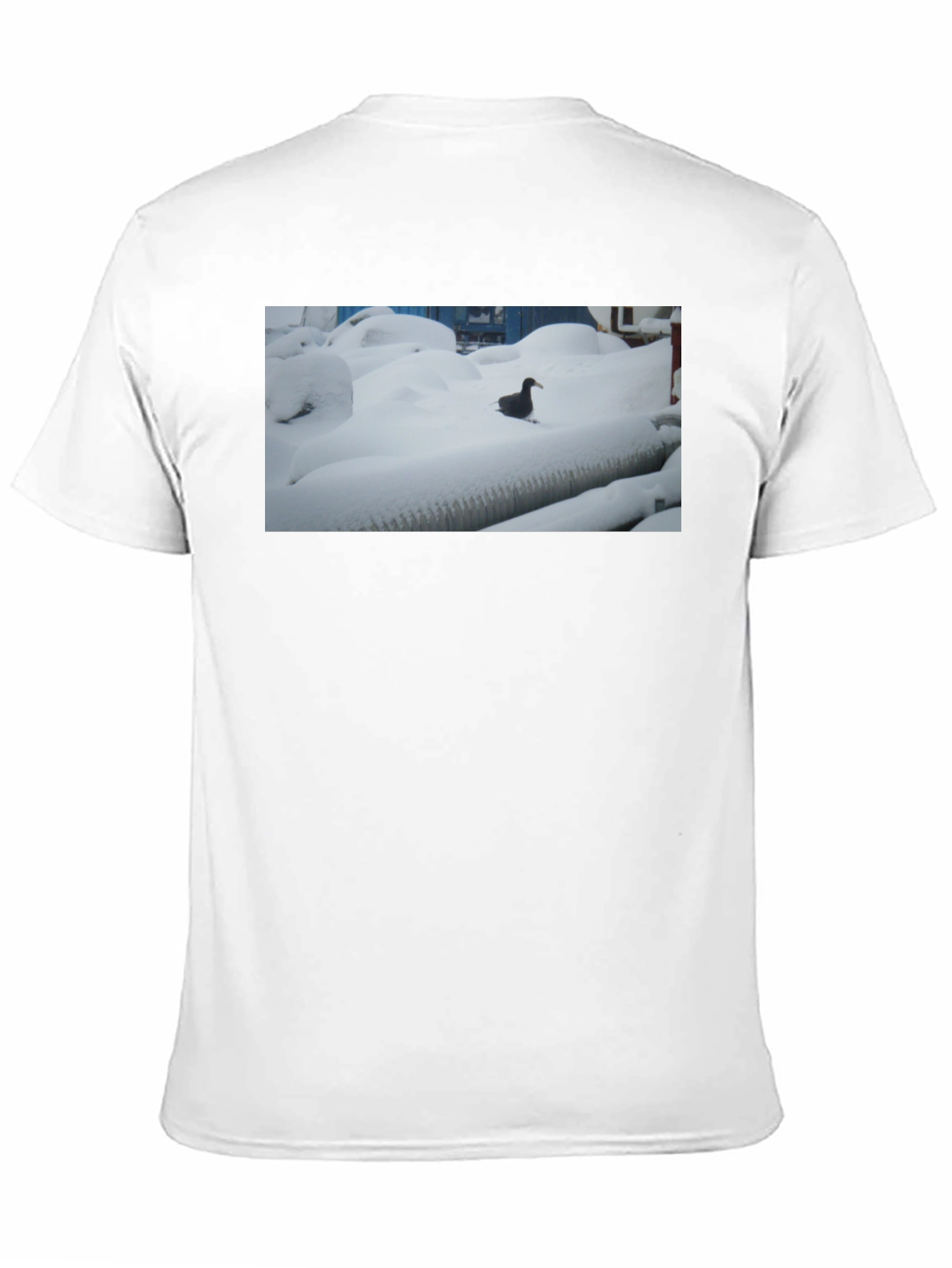 Duck in Snow Black T-Shirt