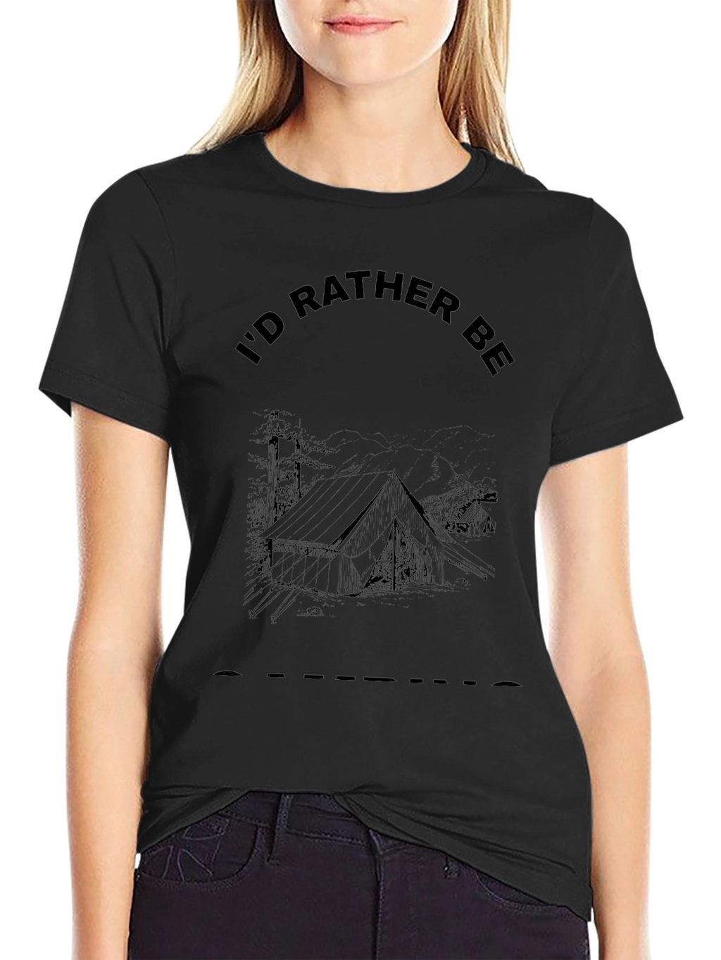 Camping Graphic Tee - Id Rather Be Camping T-Shirt
