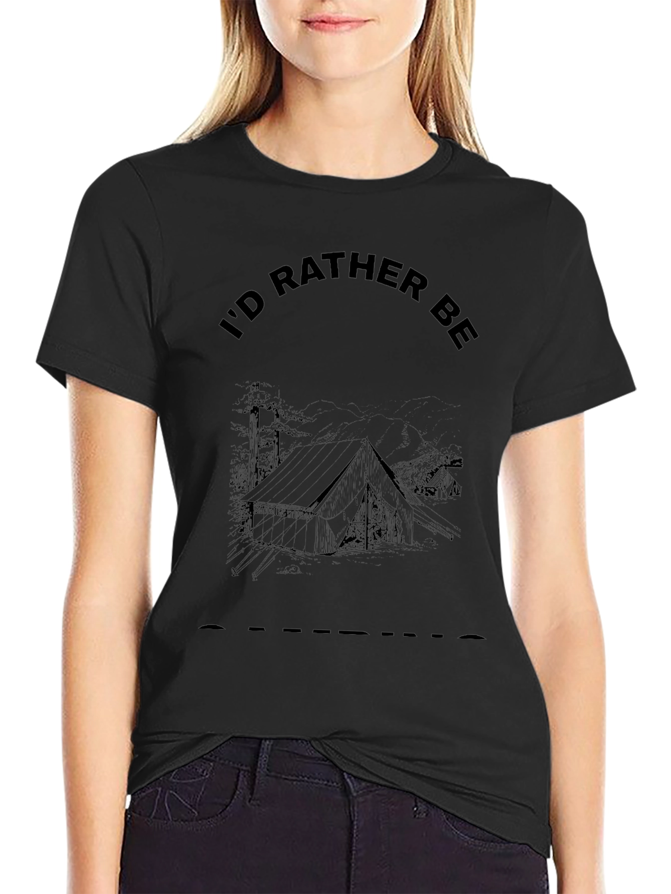 Camping Graphic Tee - Id Rather Be Camping T-Shirt