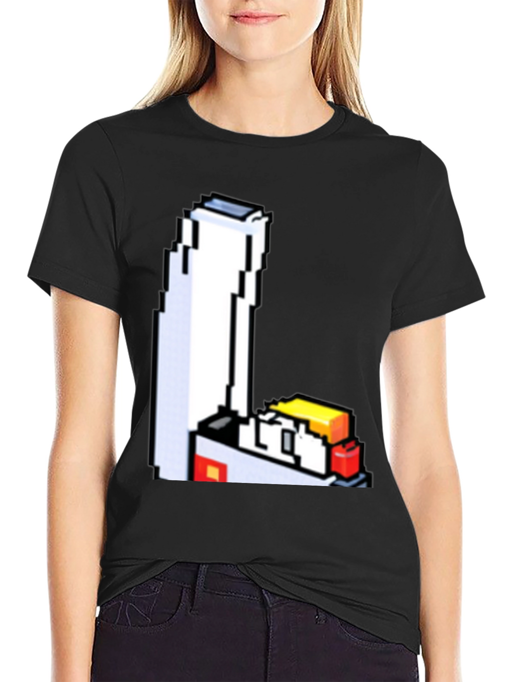 8-Bit Lighter Graphic Tee - Retro Style