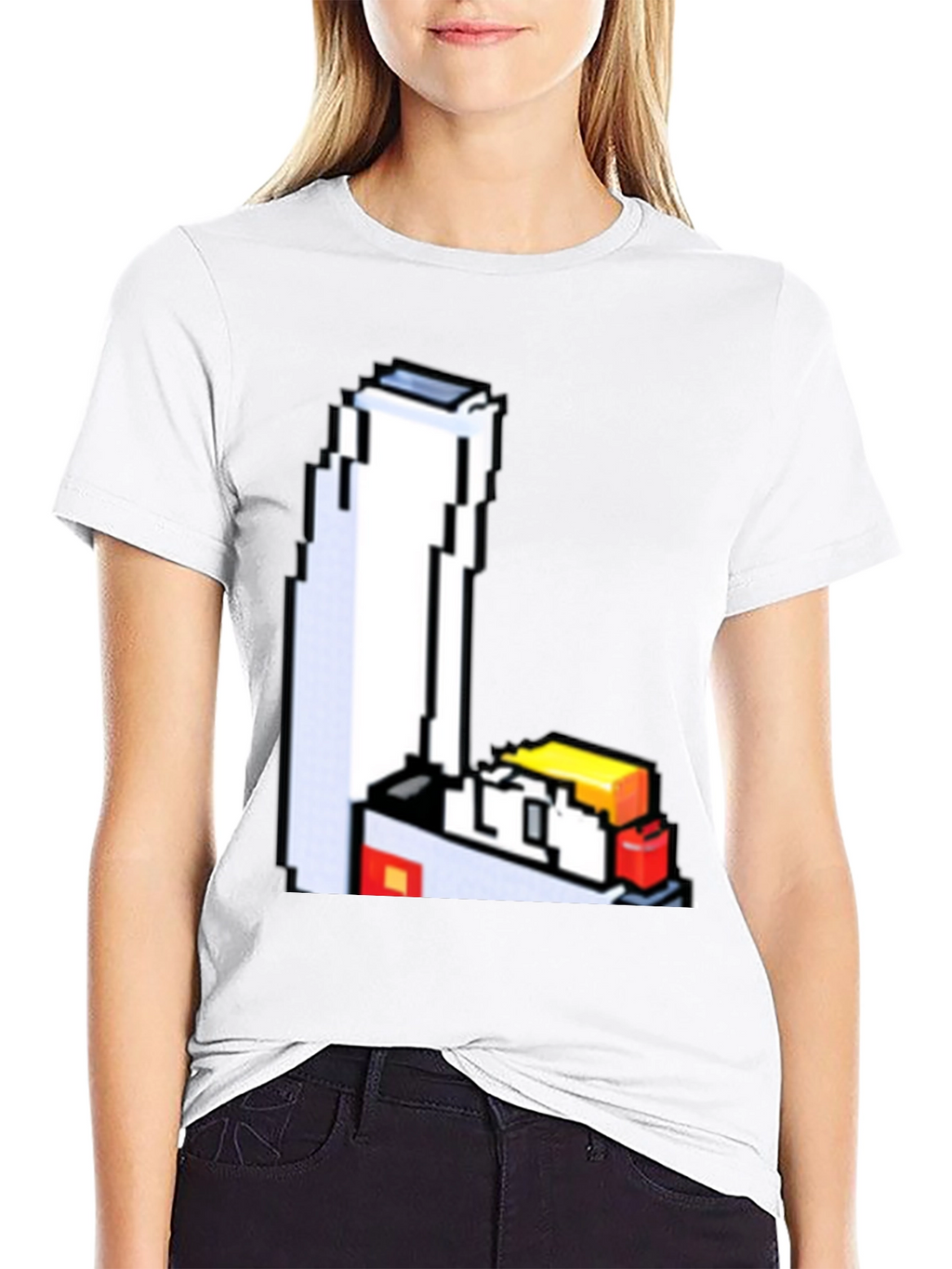 8-Bit Lighter Graphic Tee - Retro Style