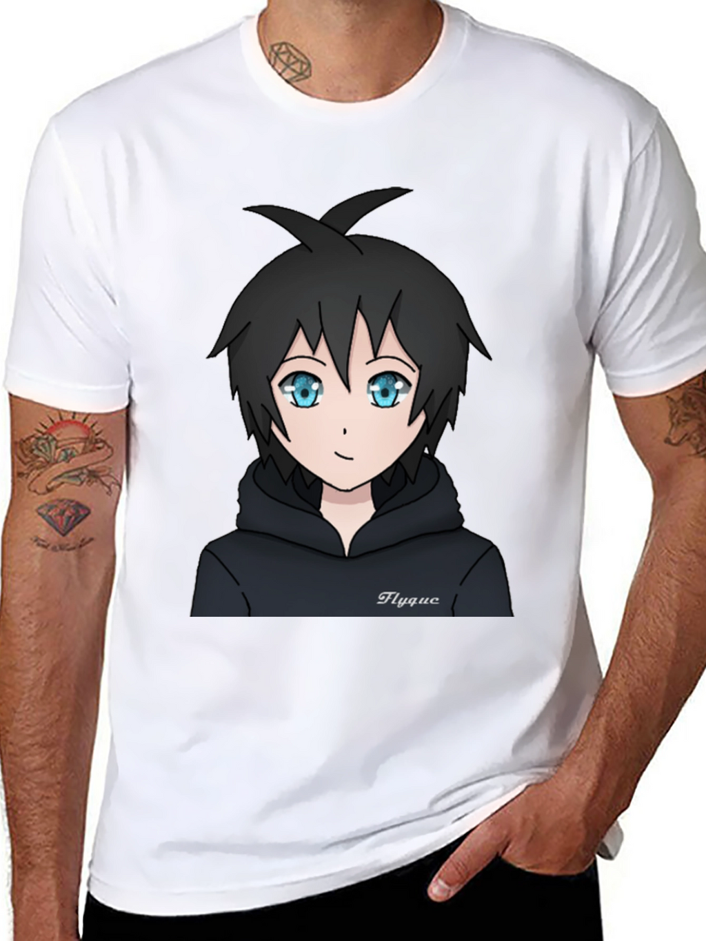 Anime Style Graphic Tee - Flygue