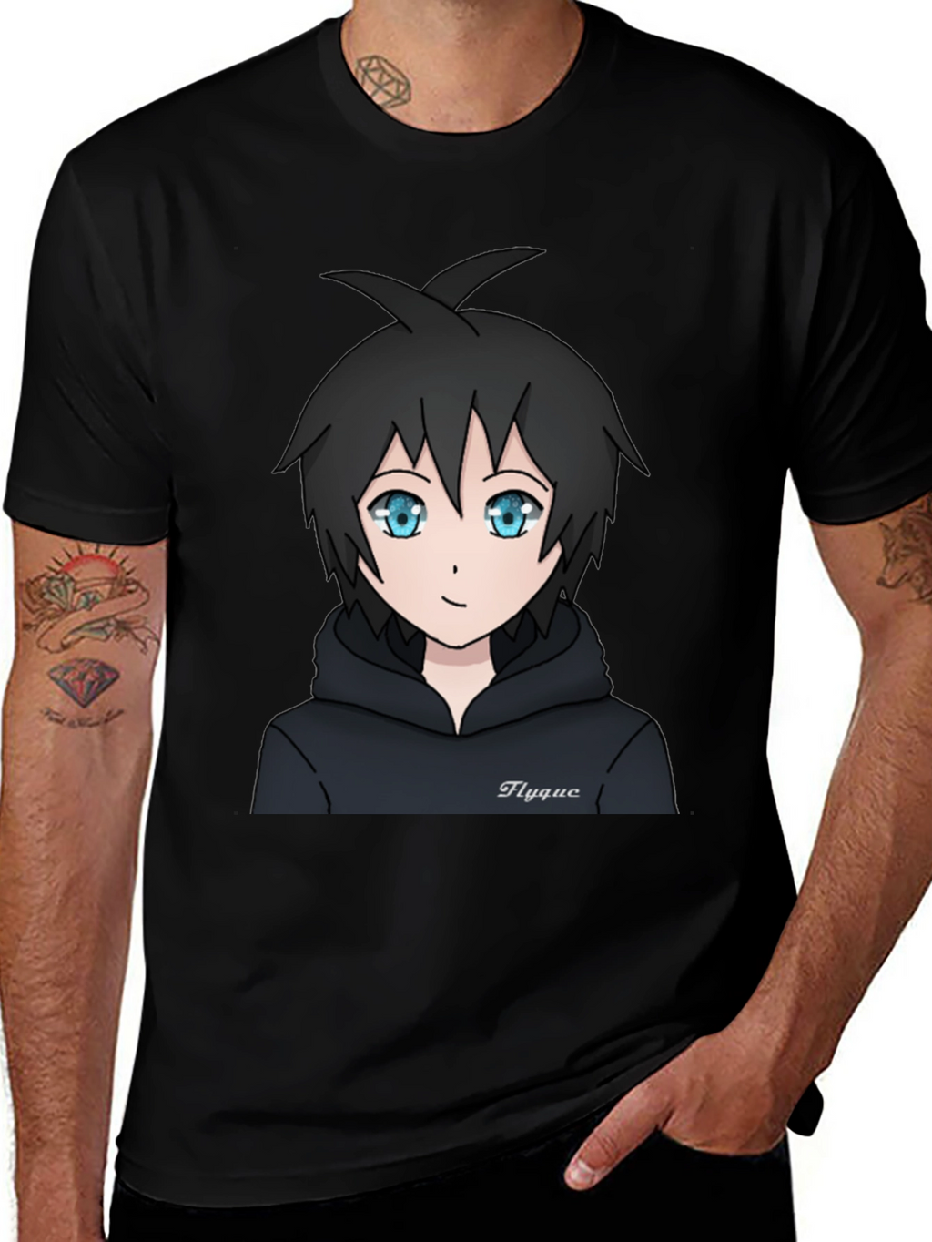 Anime Style Graphic Tee - Flygue