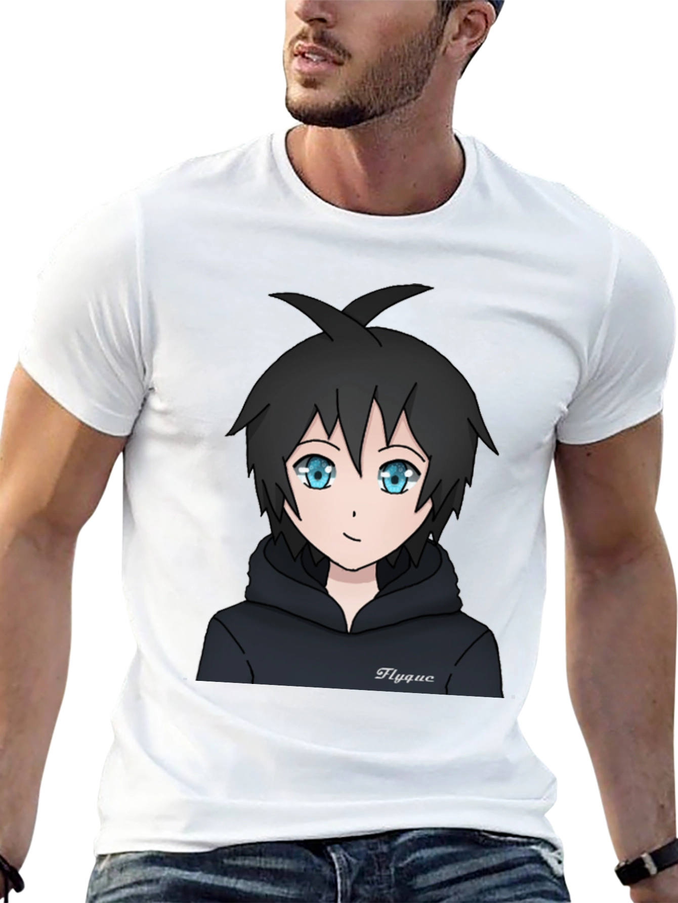 Anime Style Graphic Tee - Flygue