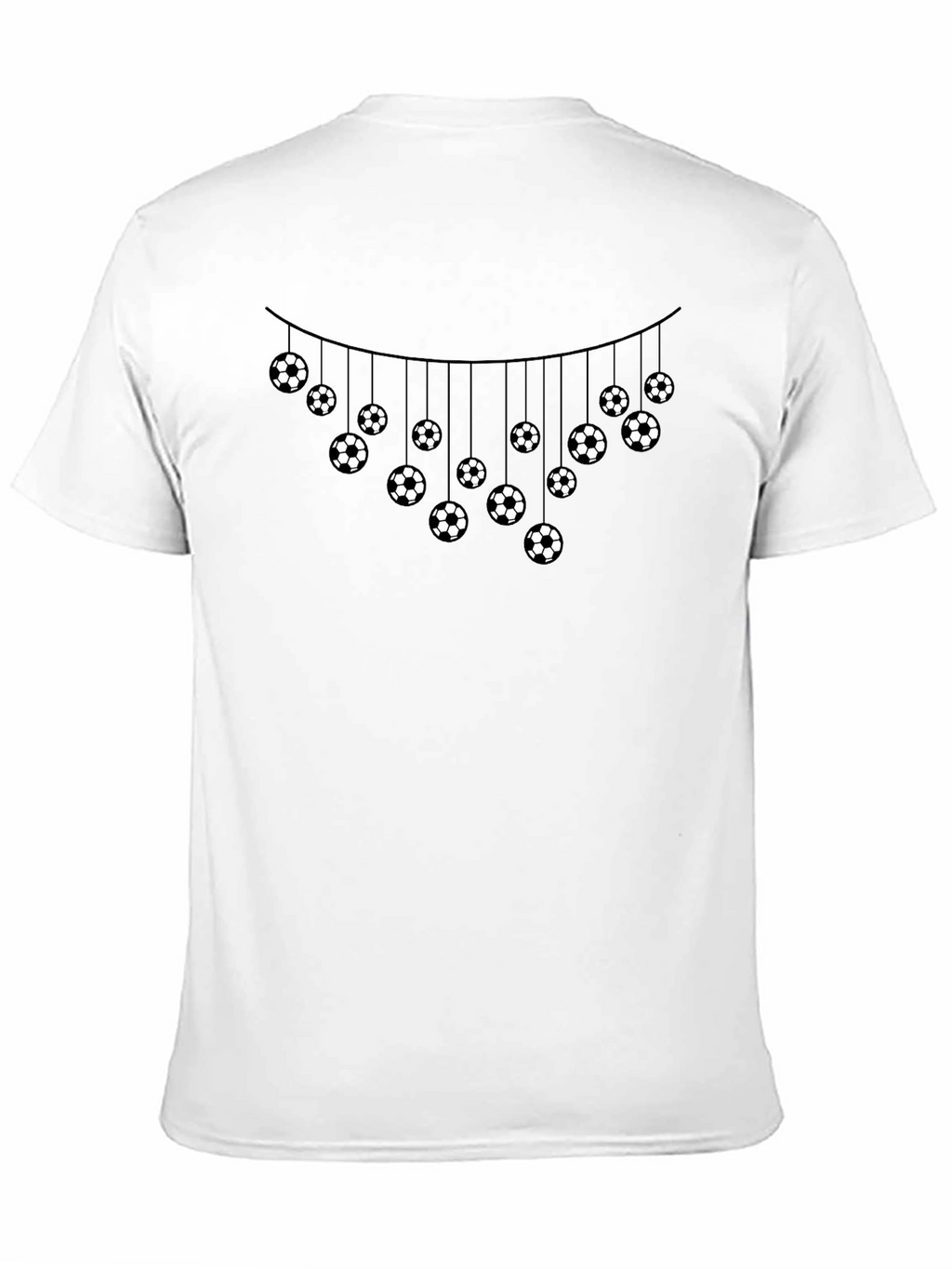 Soccer Ball Garland Graphic T-Shirt