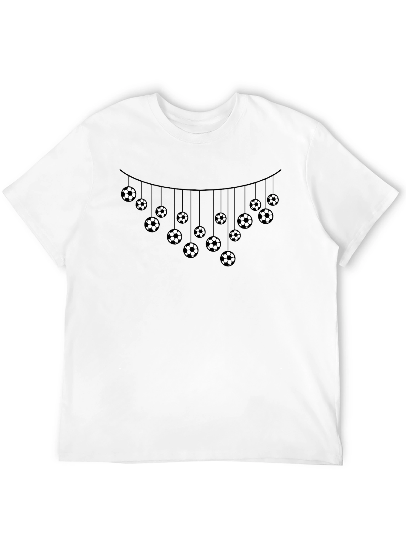 Soccer Ball Garland Graphic T-Shirt
