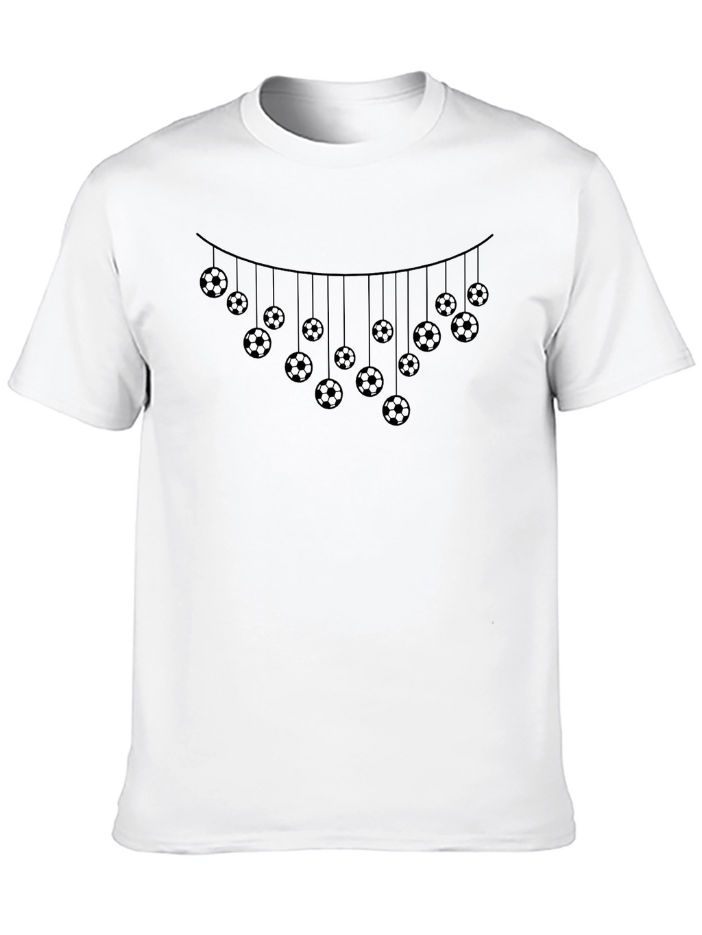 Soccer Ball Garland Graphic T-Shirt