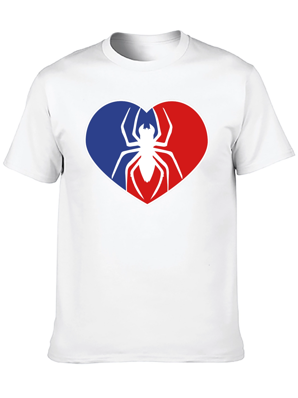 Spider Heart Graphic Tee - Black Cotton Shirt