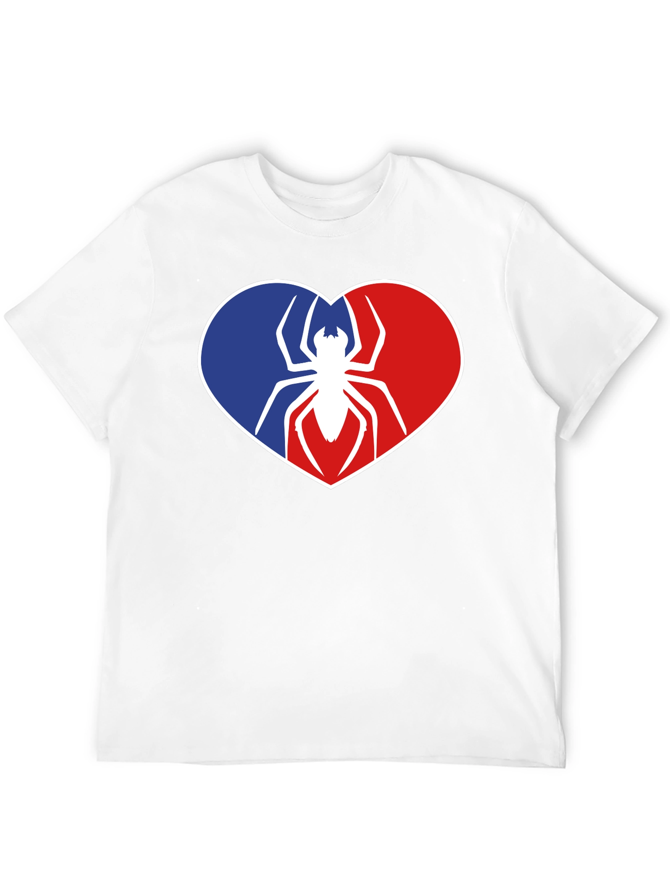 Spider Heart Graphic Tee - Black Cotton Shirt