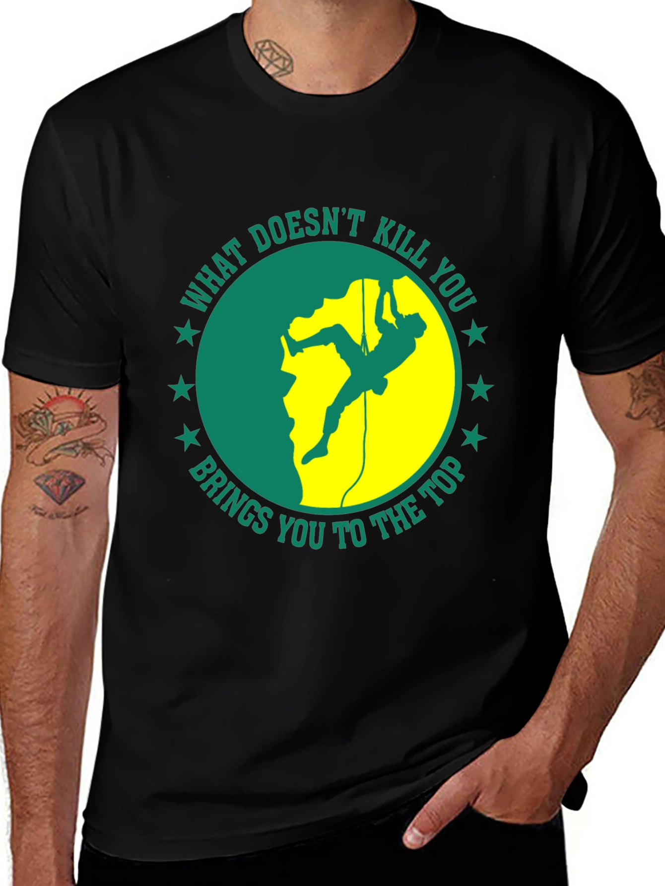 Climbing T-Shirt: What Doesnt Kill You...