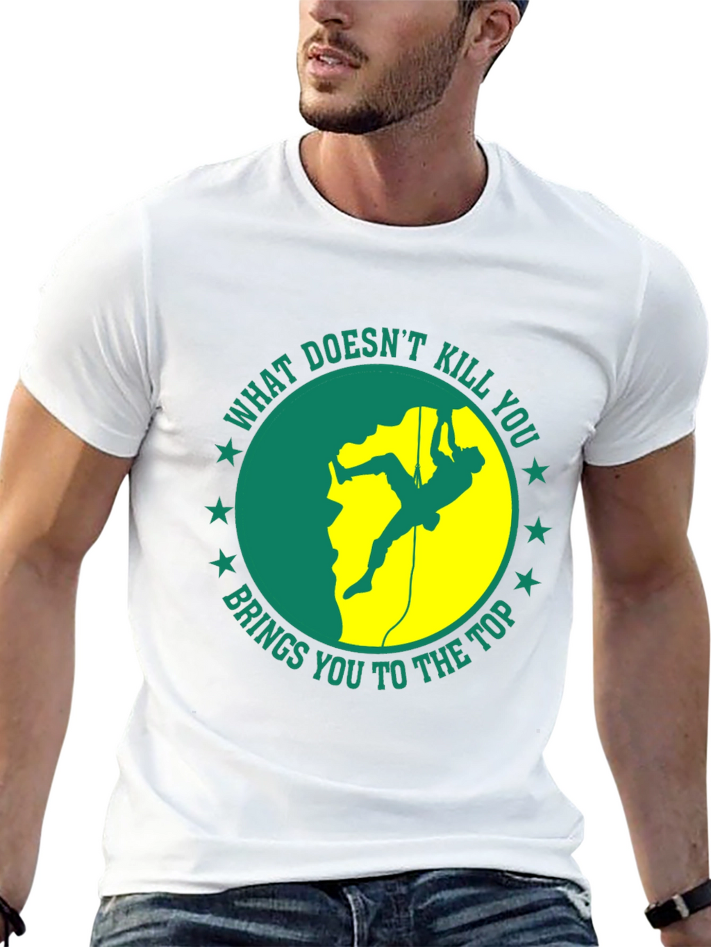 Climbing T-Shirt: What Doesnt Kill You...