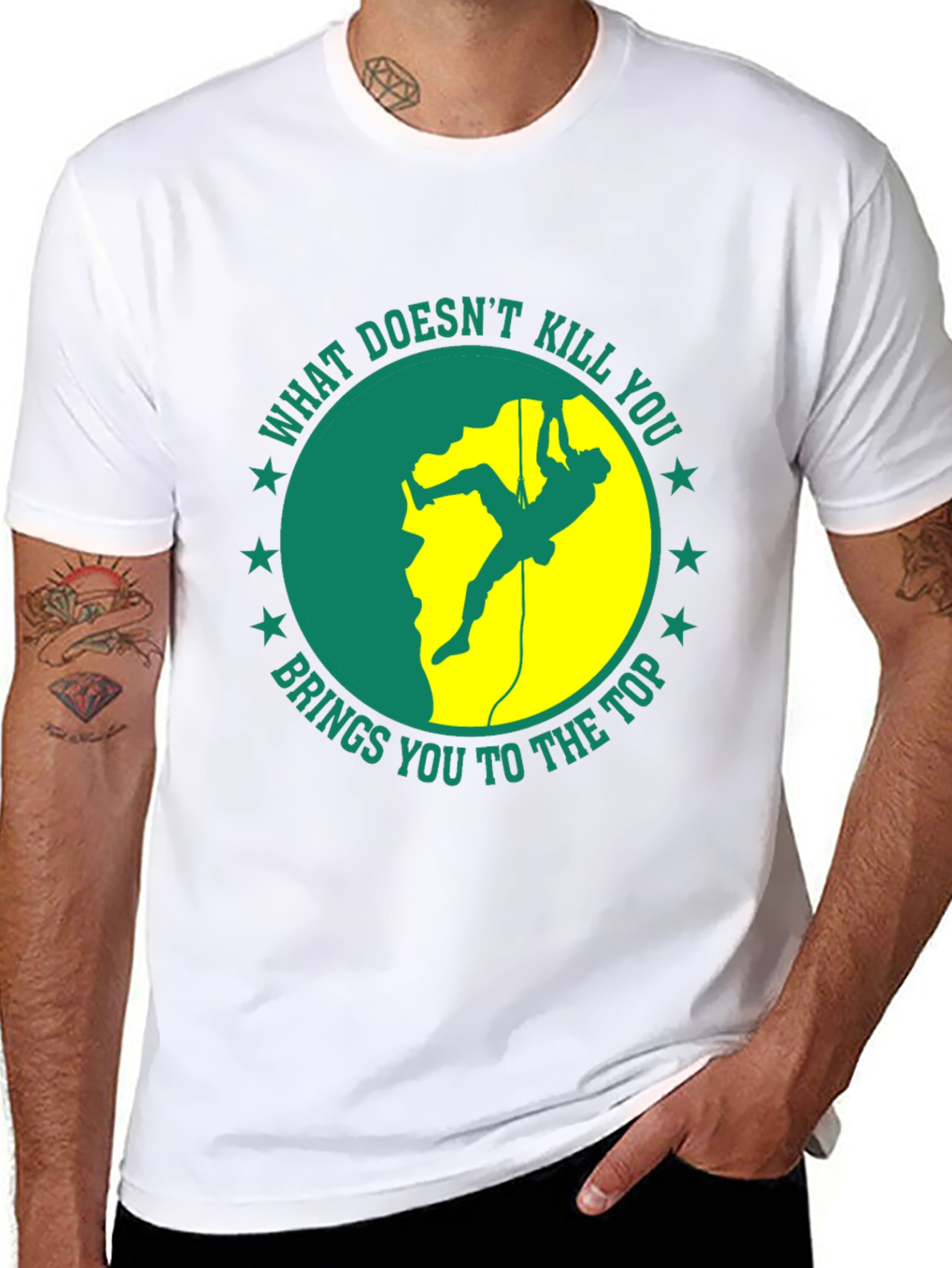 Climbing T-Shirt: What Doesnt Kill You...