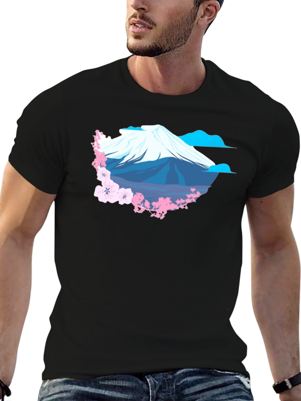 Mount Fuji Cherry Blossom T-Shirt