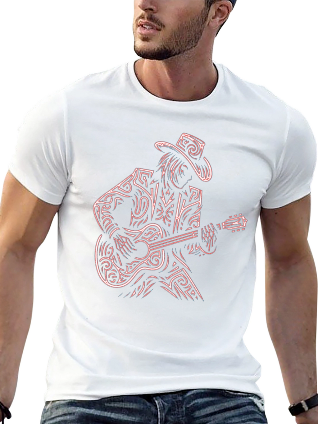 Guitar Player Graphic T-Shirt