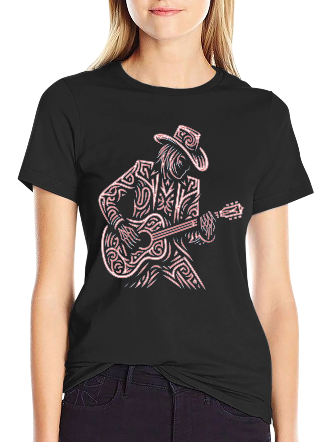 Guitar Player Graphic T-Shirt