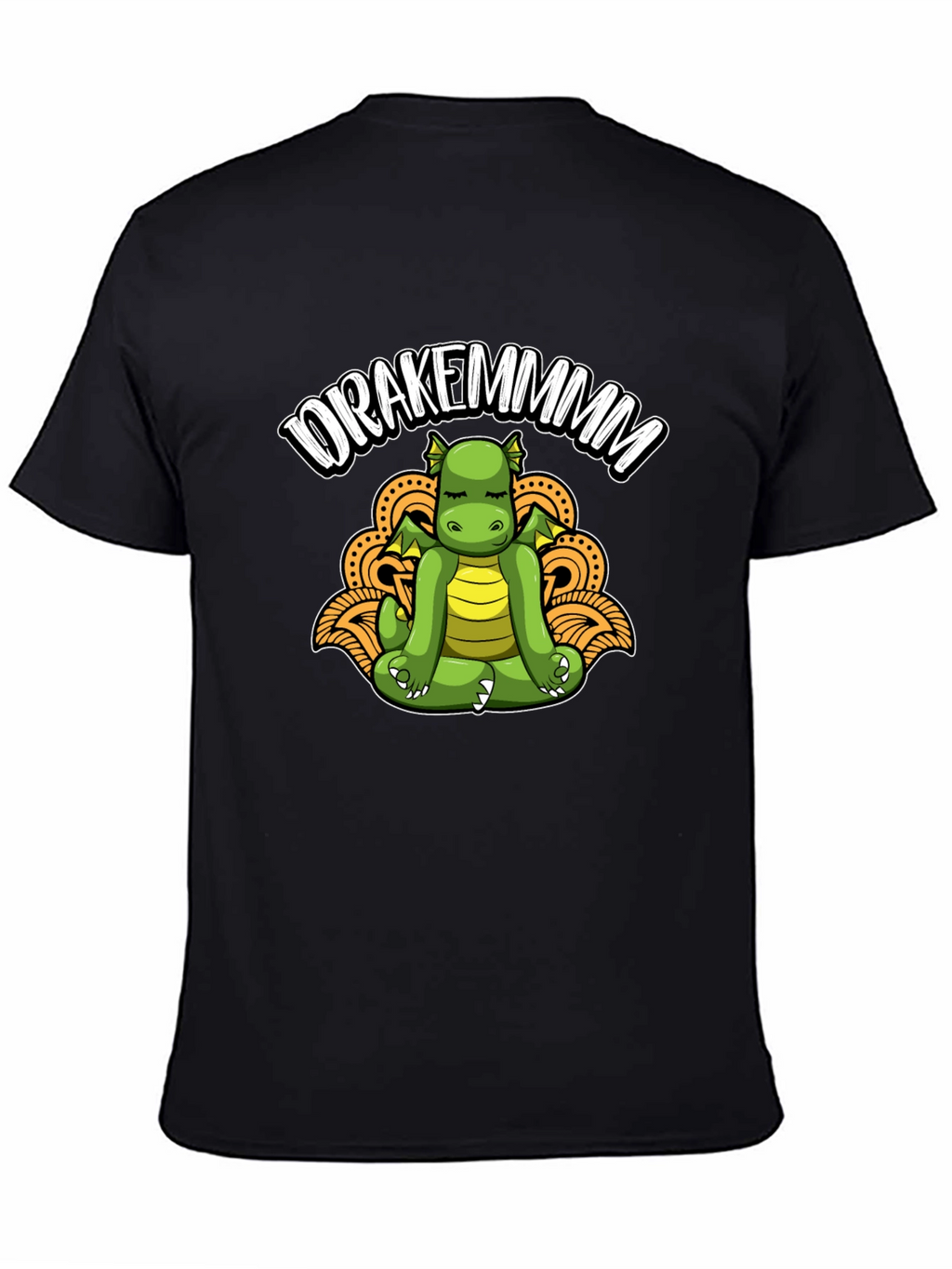 Drakemmmm Dragon Meditating T-Shirt