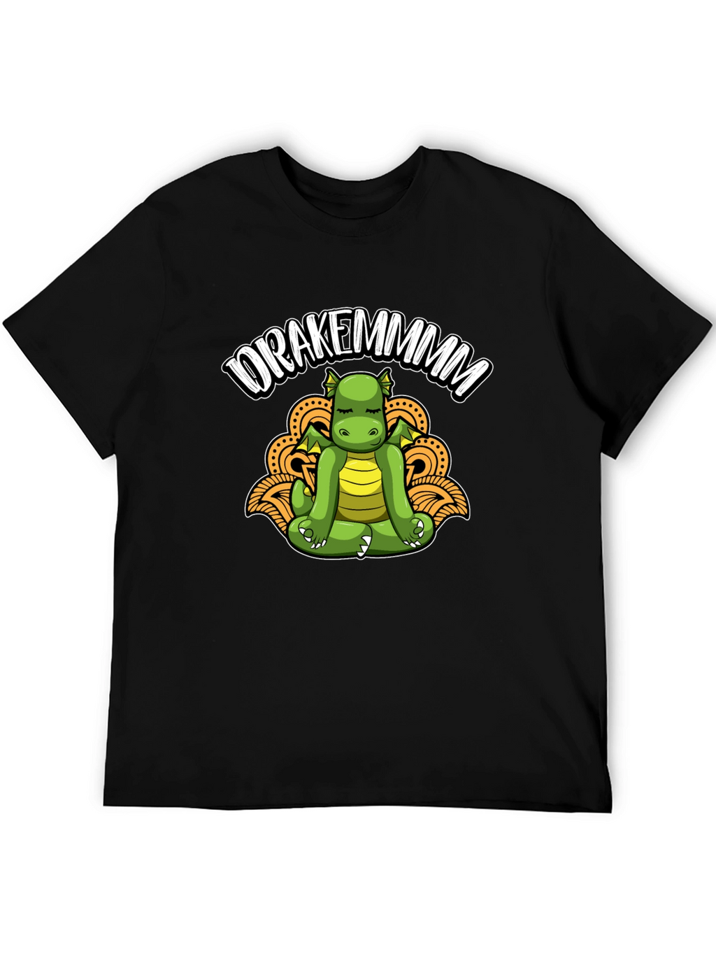 Drakemmmm Dragon Meditating T-Shirt