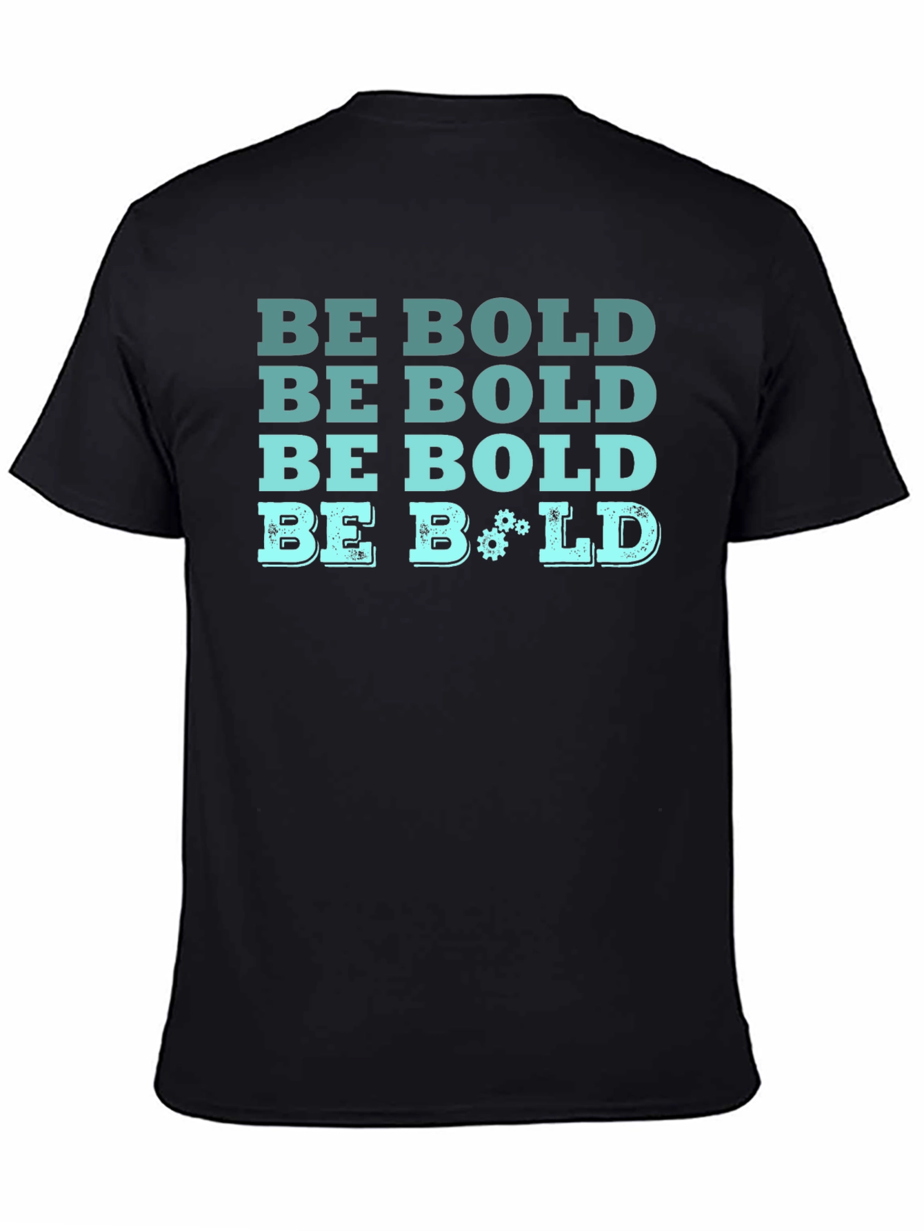 Be Bold Graphic Tee - Black Cotton T-Shirt