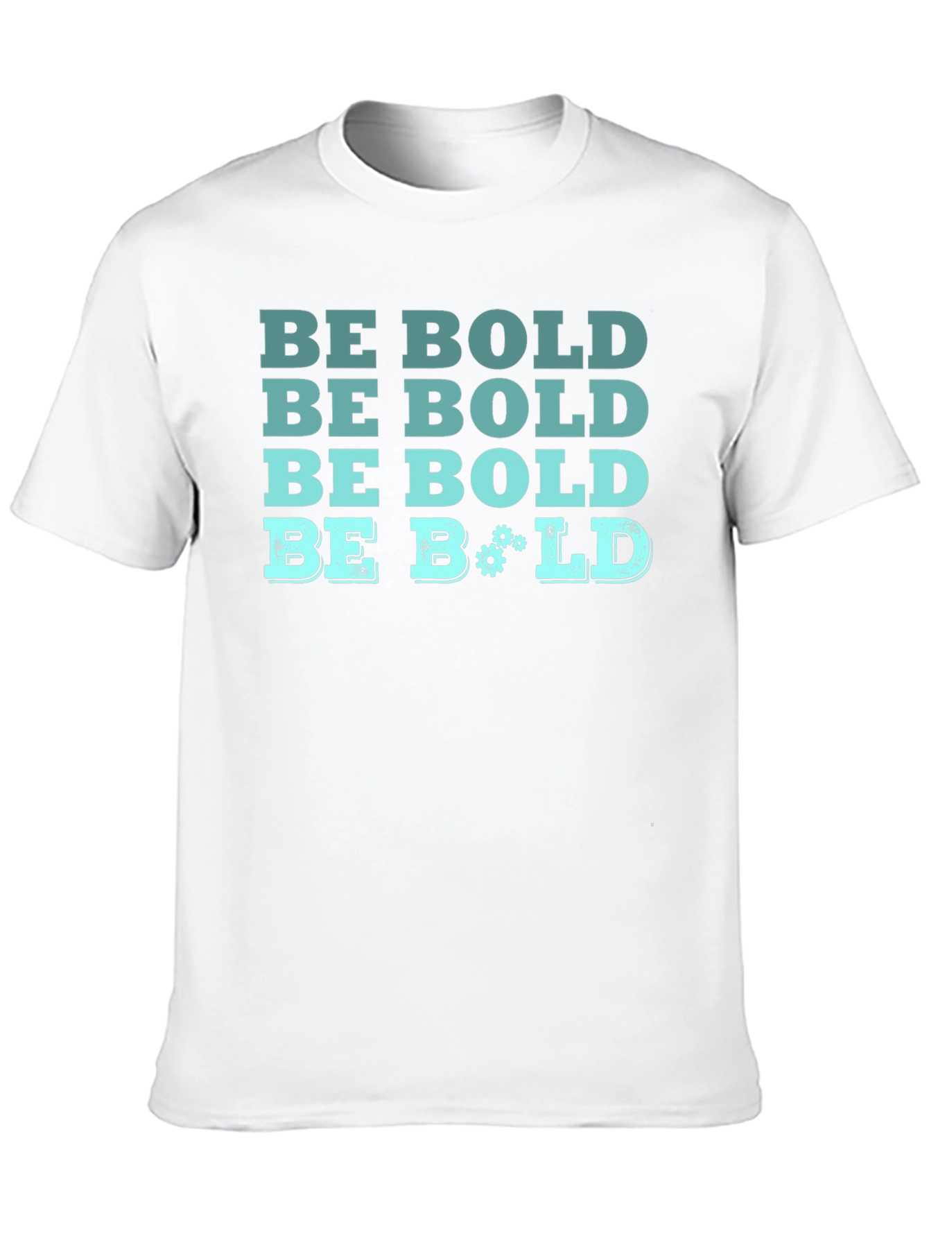 Be Bold Graphic Tee - Black Cotton T-Shirt