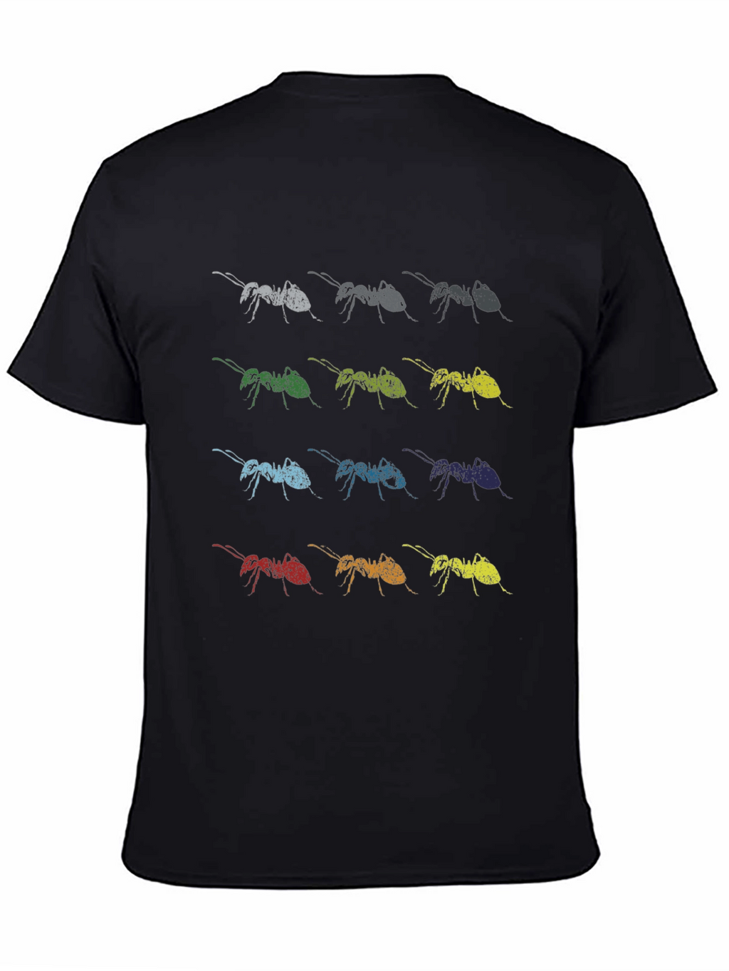 Ant Array Graphic Print Tee - Soft Cotton Blend