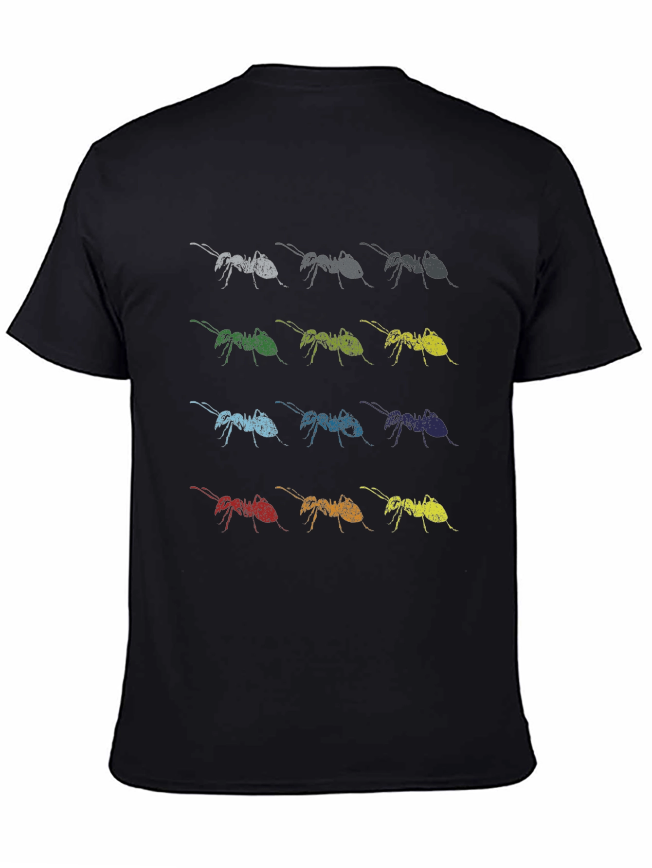 Ant Array Graphic Print Tee - Soft Cotton Blend