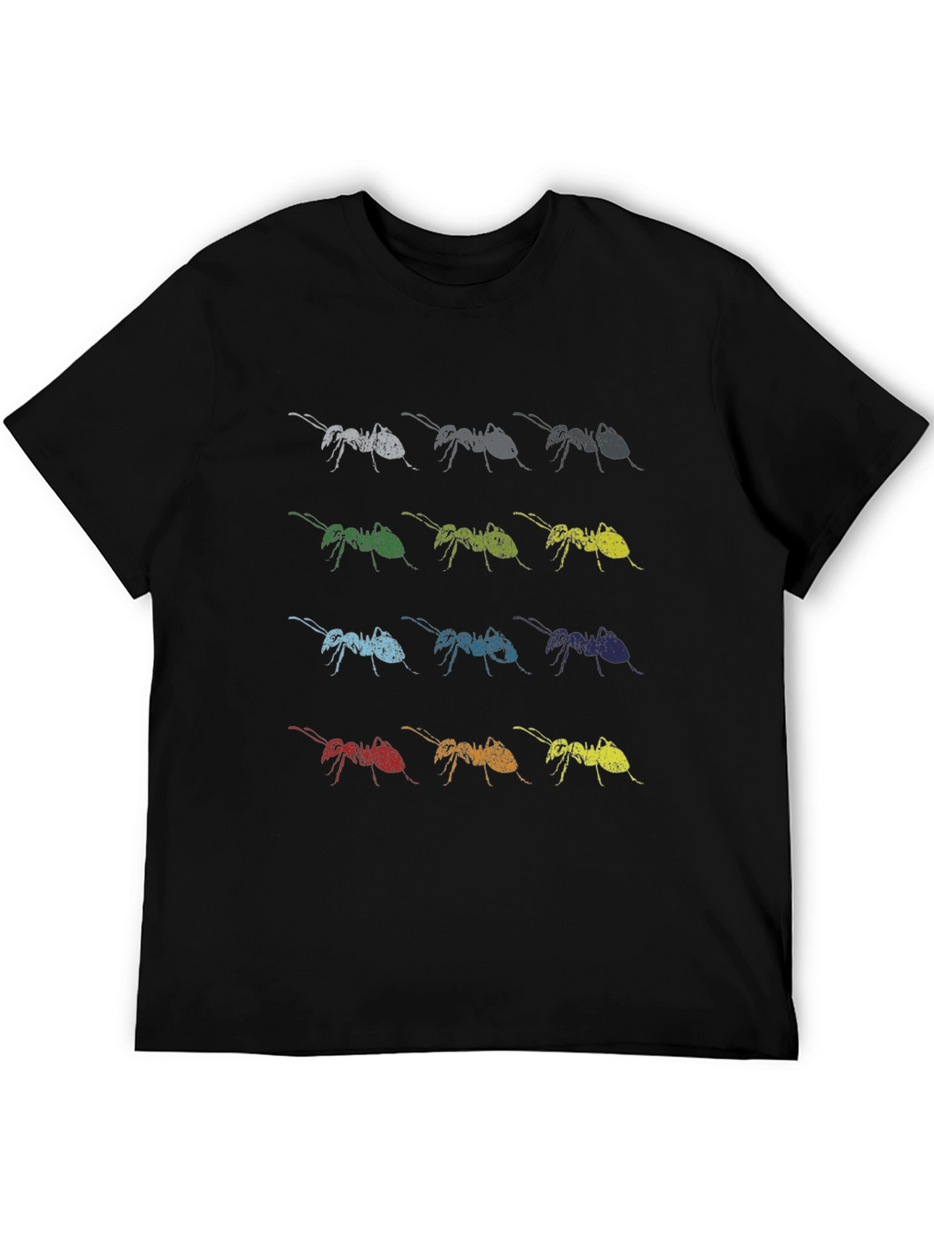 Ant Array Graphic Print Tee - Soft Cotton Blend