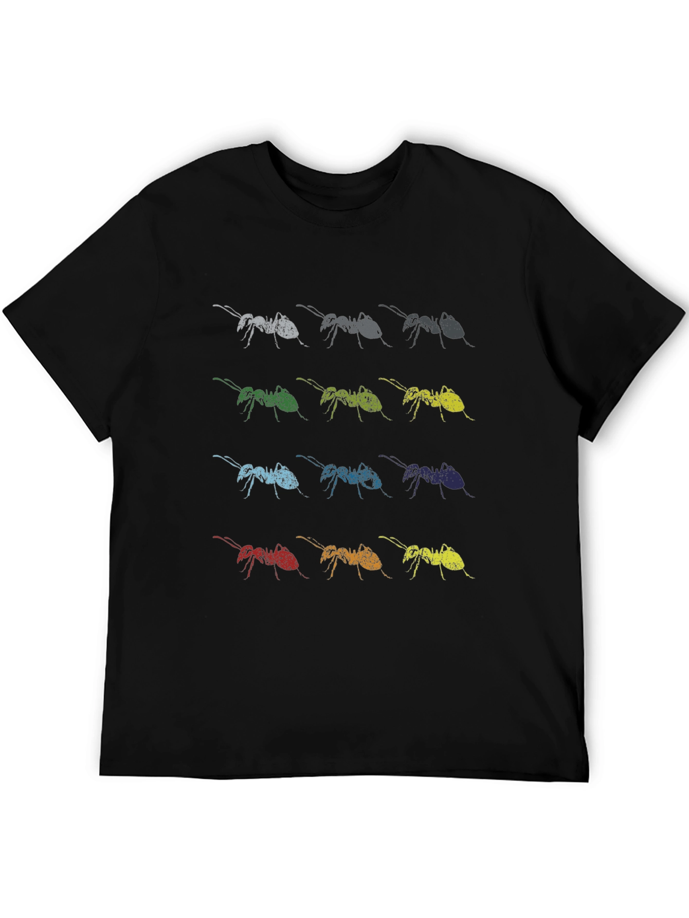 Ant Array Graphic Print Tee - Soft Cotton Blend
