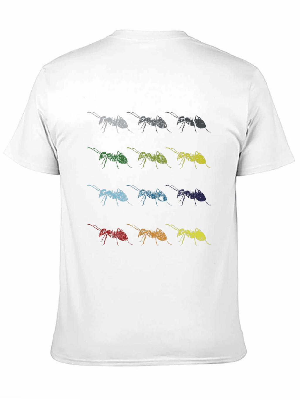 Ant Array Graphic Print Tee - Soft Cotton Blend
