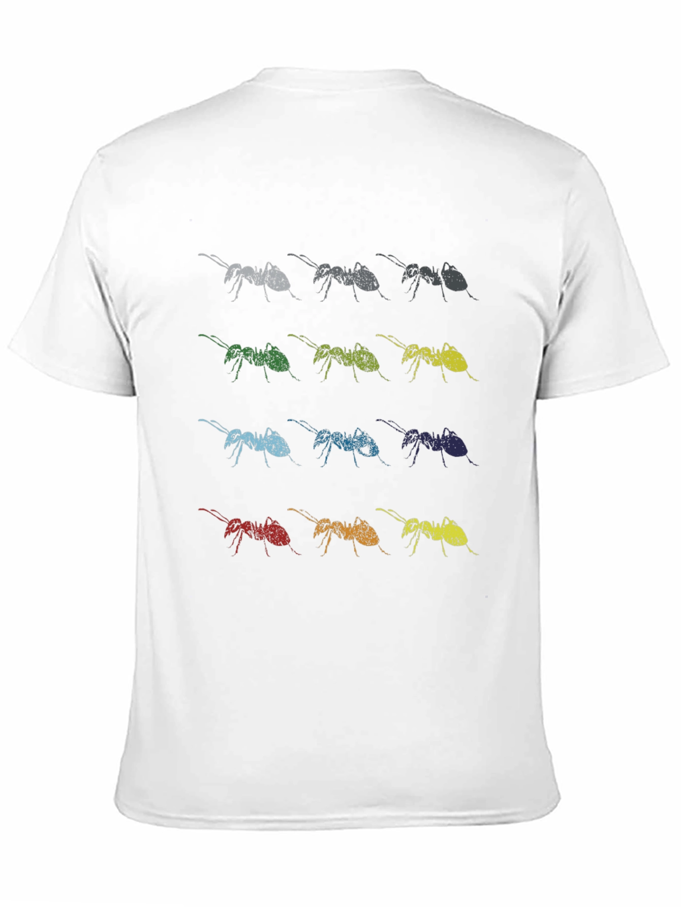 Ant Array Graphic Print Tee - Soft Cotton Blend