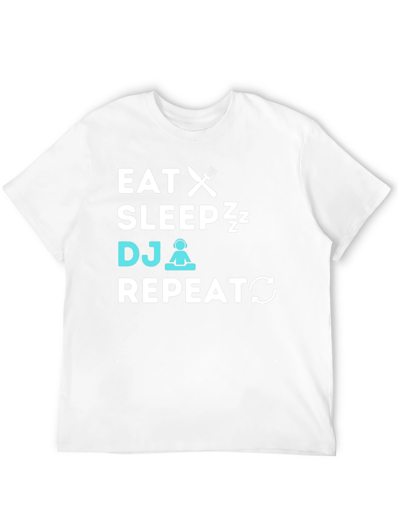 Eat Sleep DJ Repeat Graphic T-Shirt