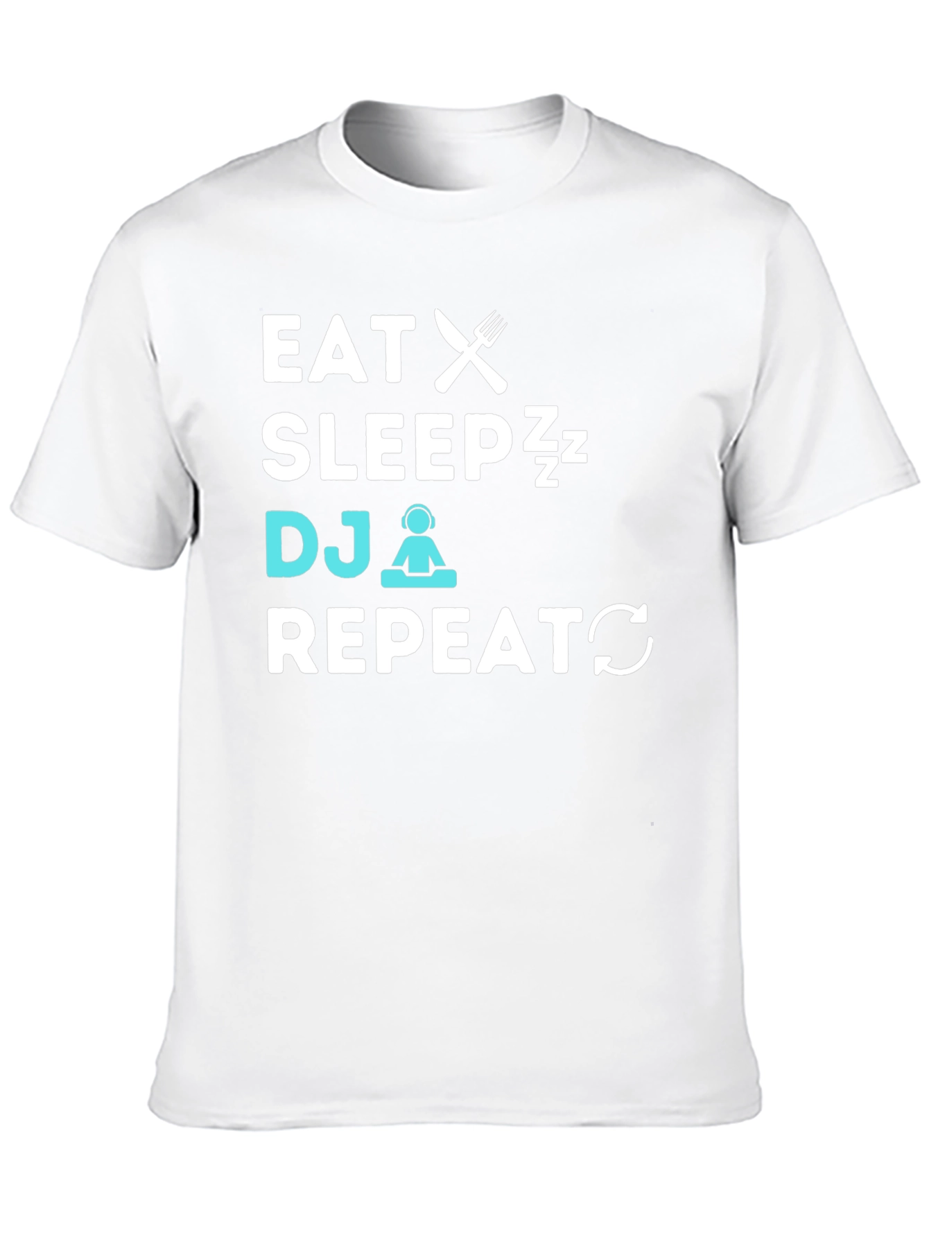 Eat Sleep DJ Repeat Graphic T-Shirt
