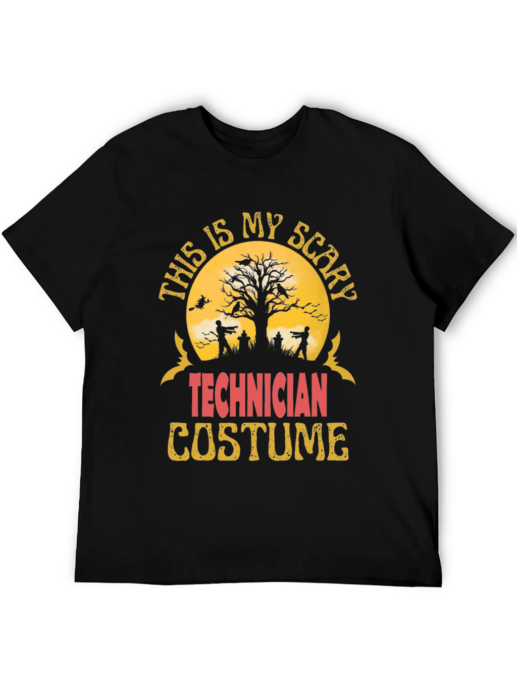 Scary Technician Halloween Costume T-Shirt