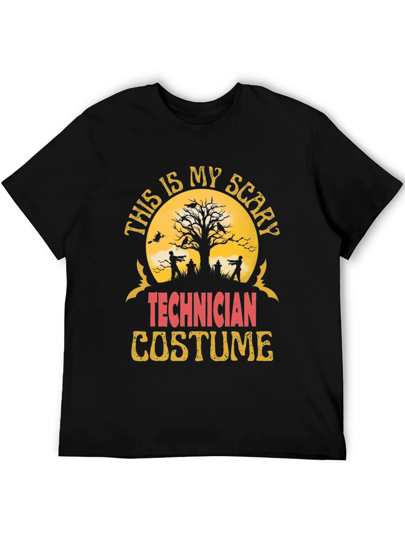 Scary Technician Halloween Costume T-Shirt