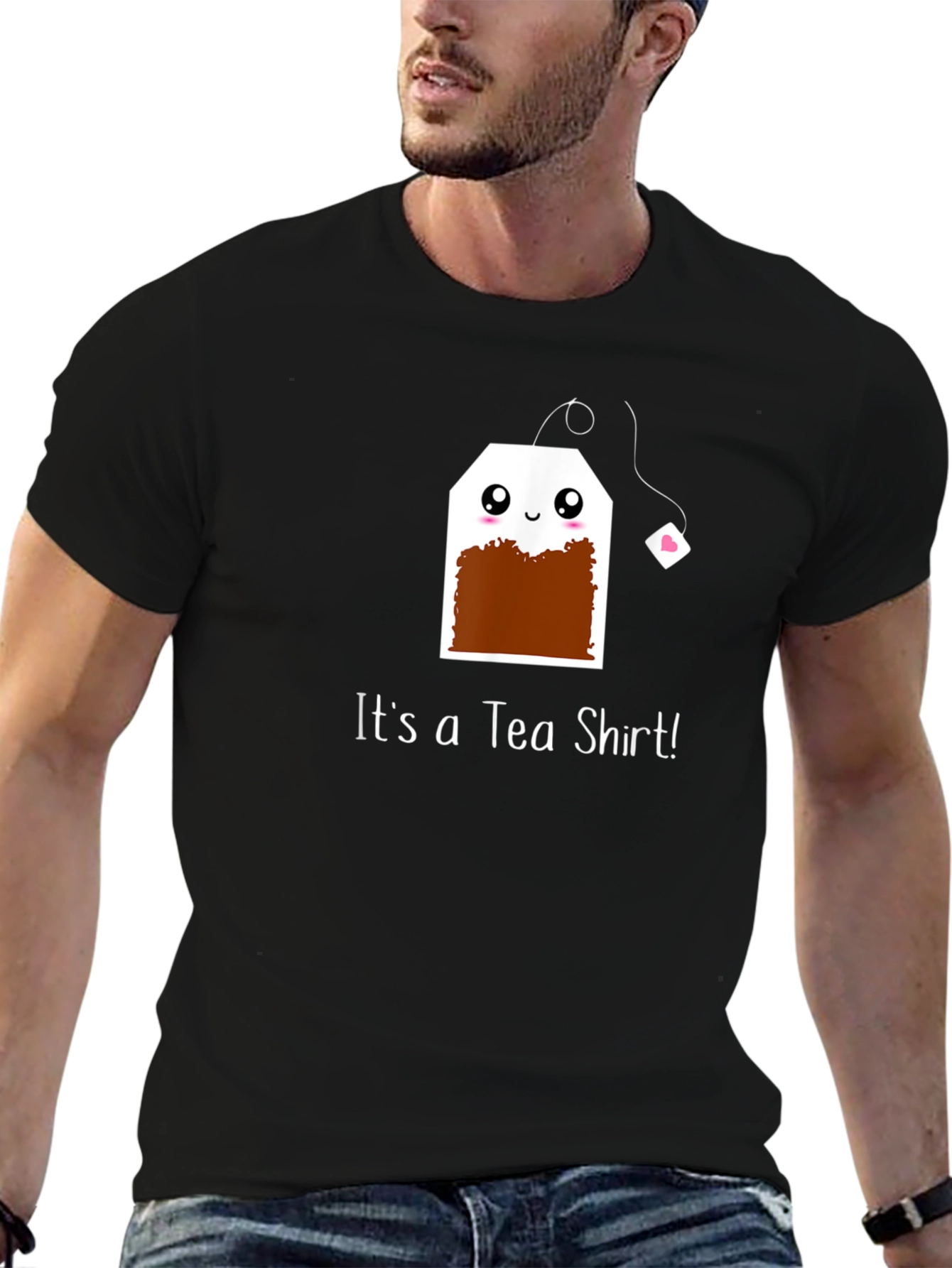 Its a Tea Shirt Black Crewneck
