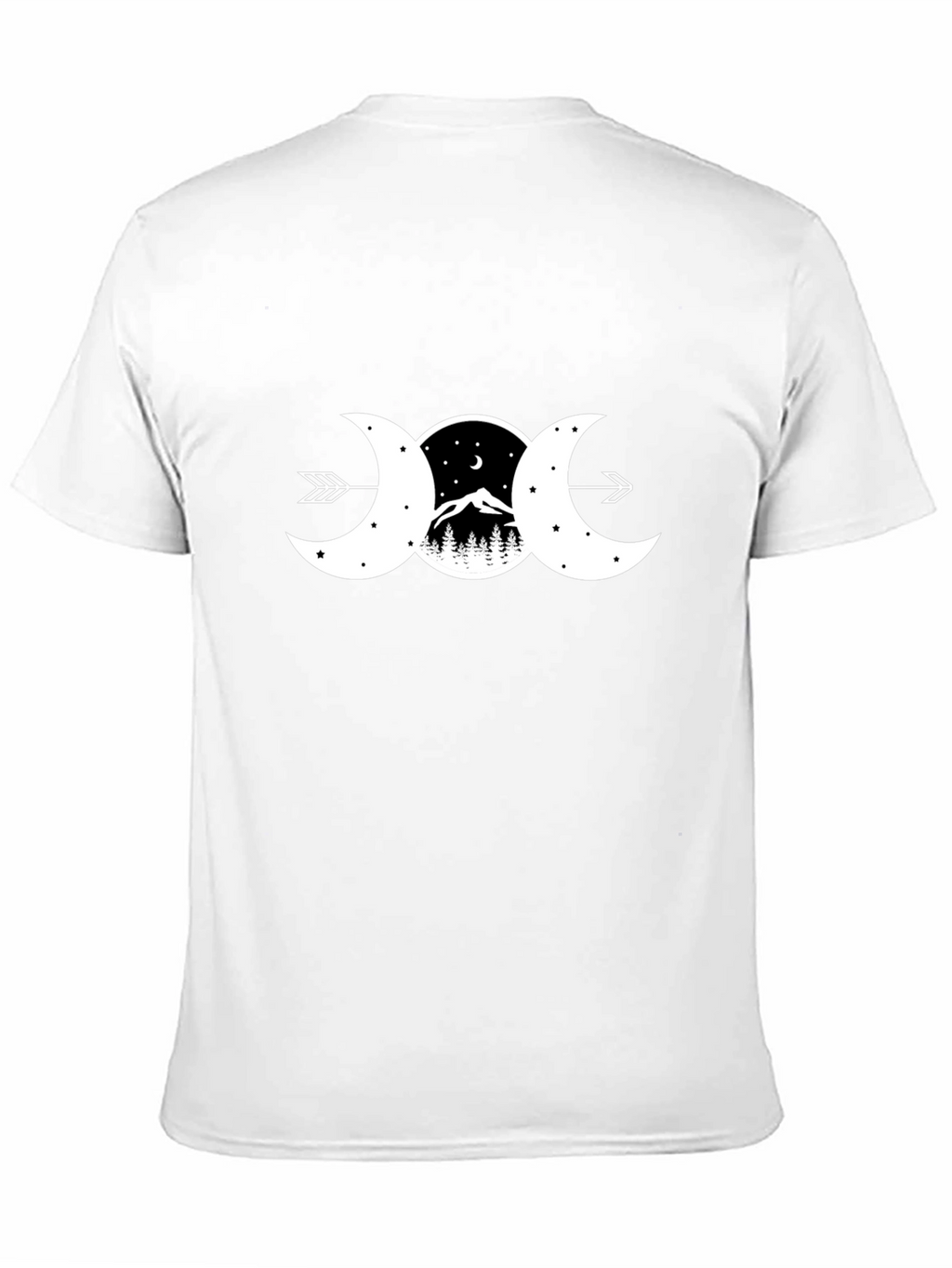 Triple Moon Goddess T-Shirt - Nature Design