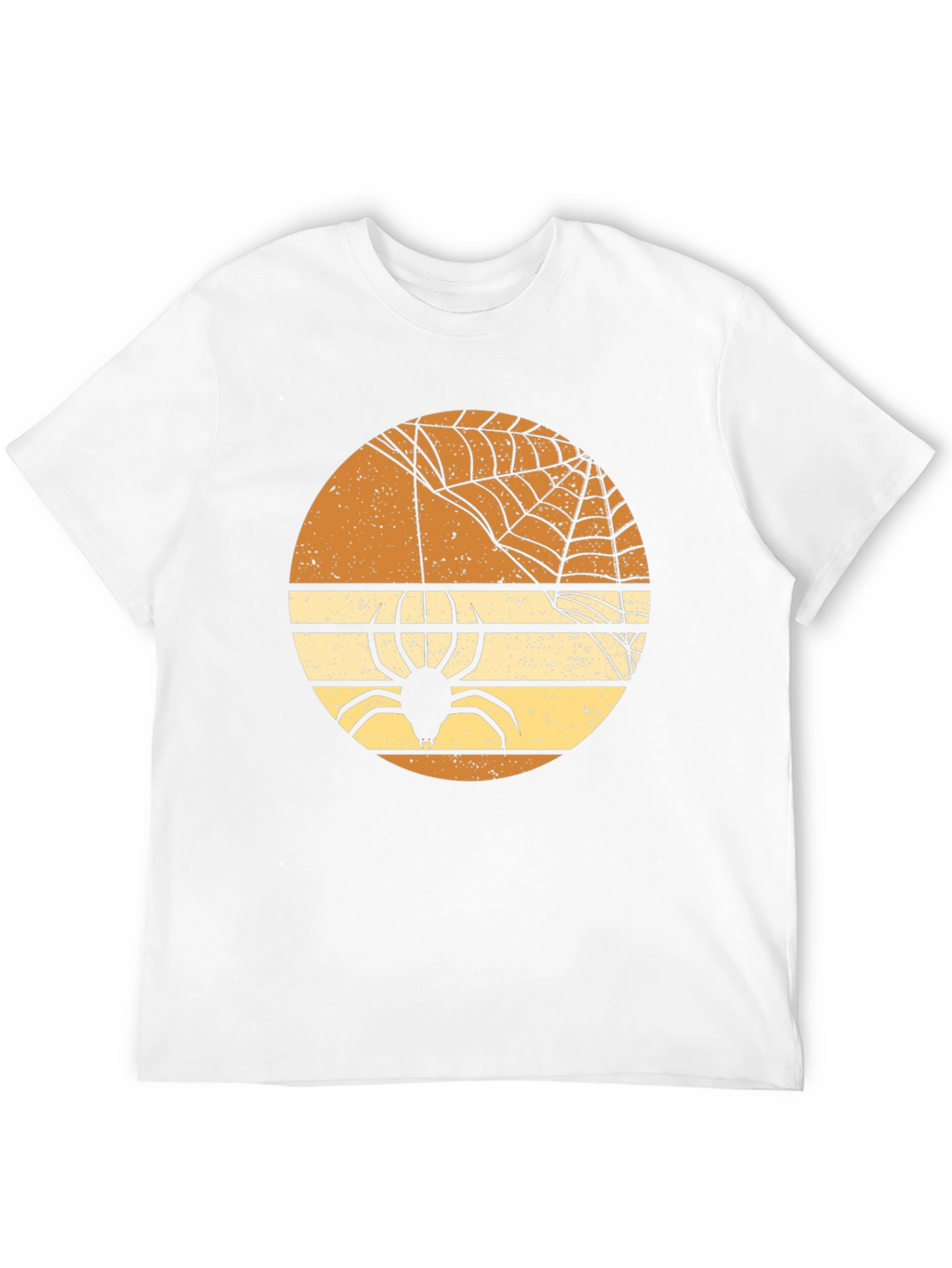 Retro Halloween Spider Web Graphic T-Shirt
