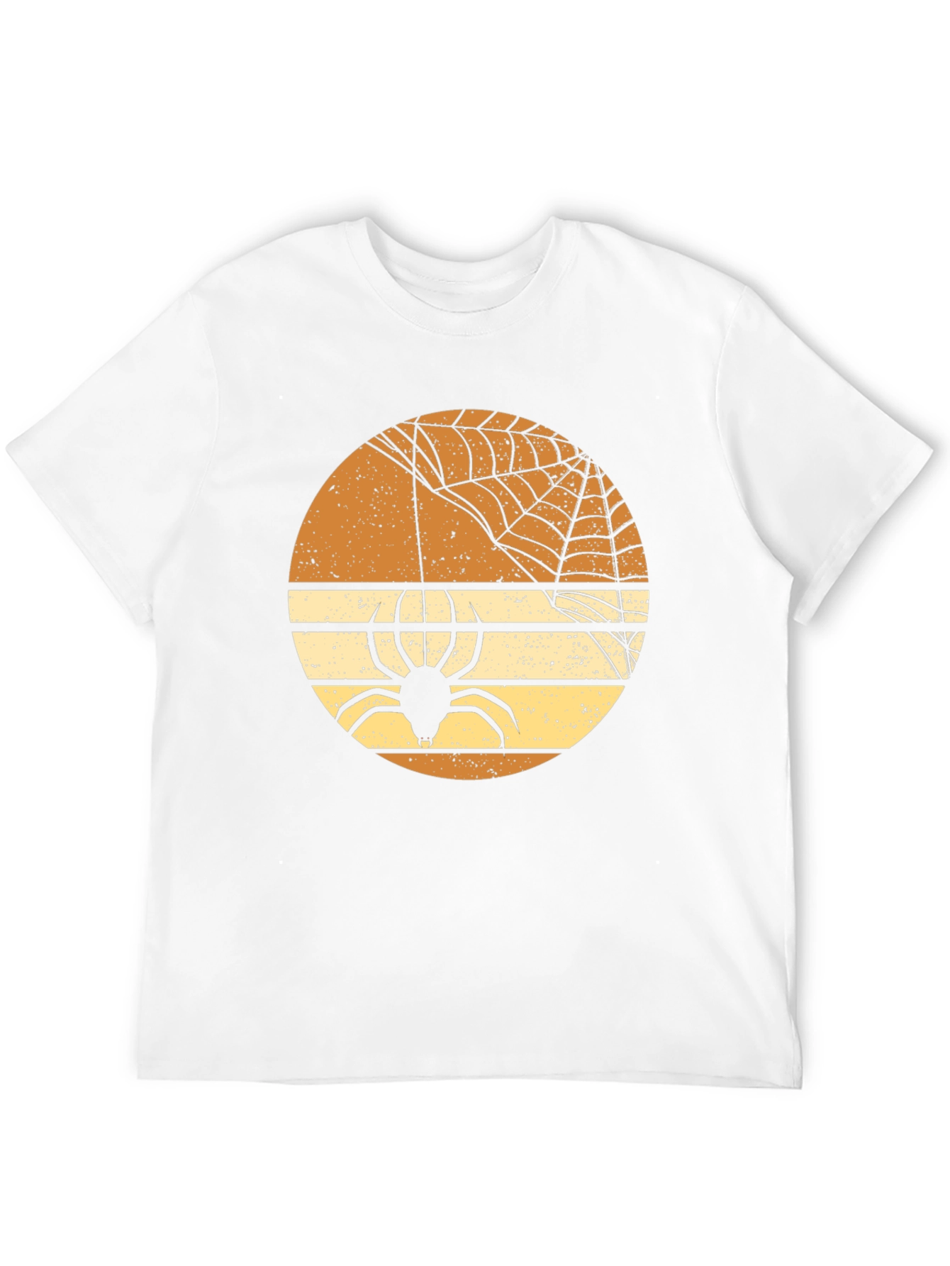 Retro Halloween Spider Web Graphic T-Shirt
