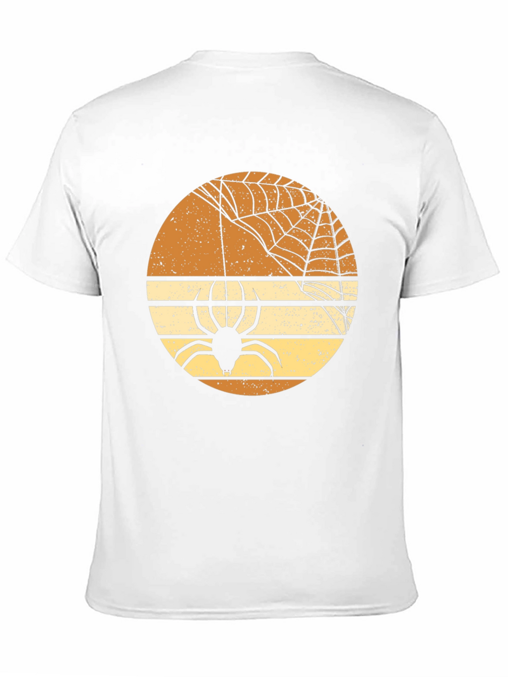 Retro Halloween Spider Web Graphic T-Shirt
