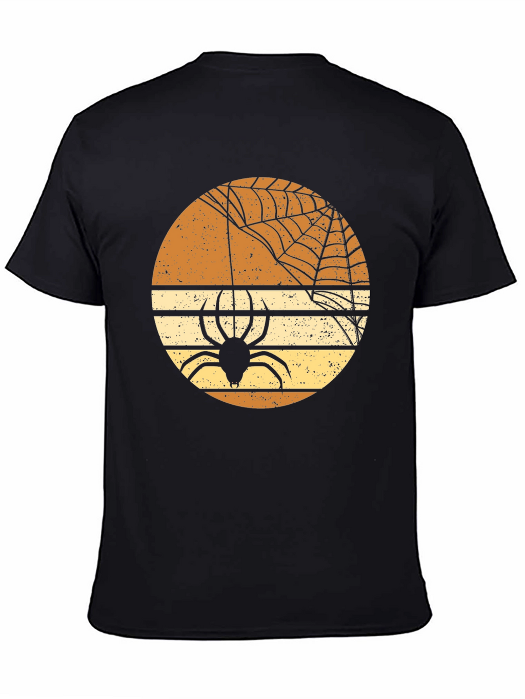 Retro Halloween Spider Web Graphic T-Shirt