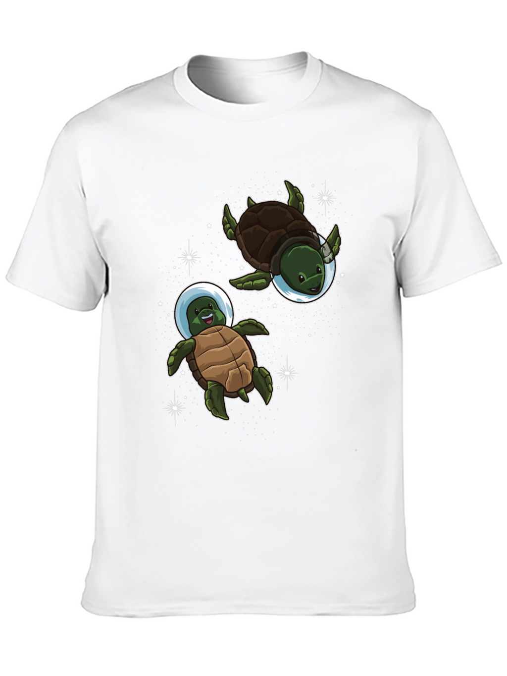Space Turtles Black T-Shirt
