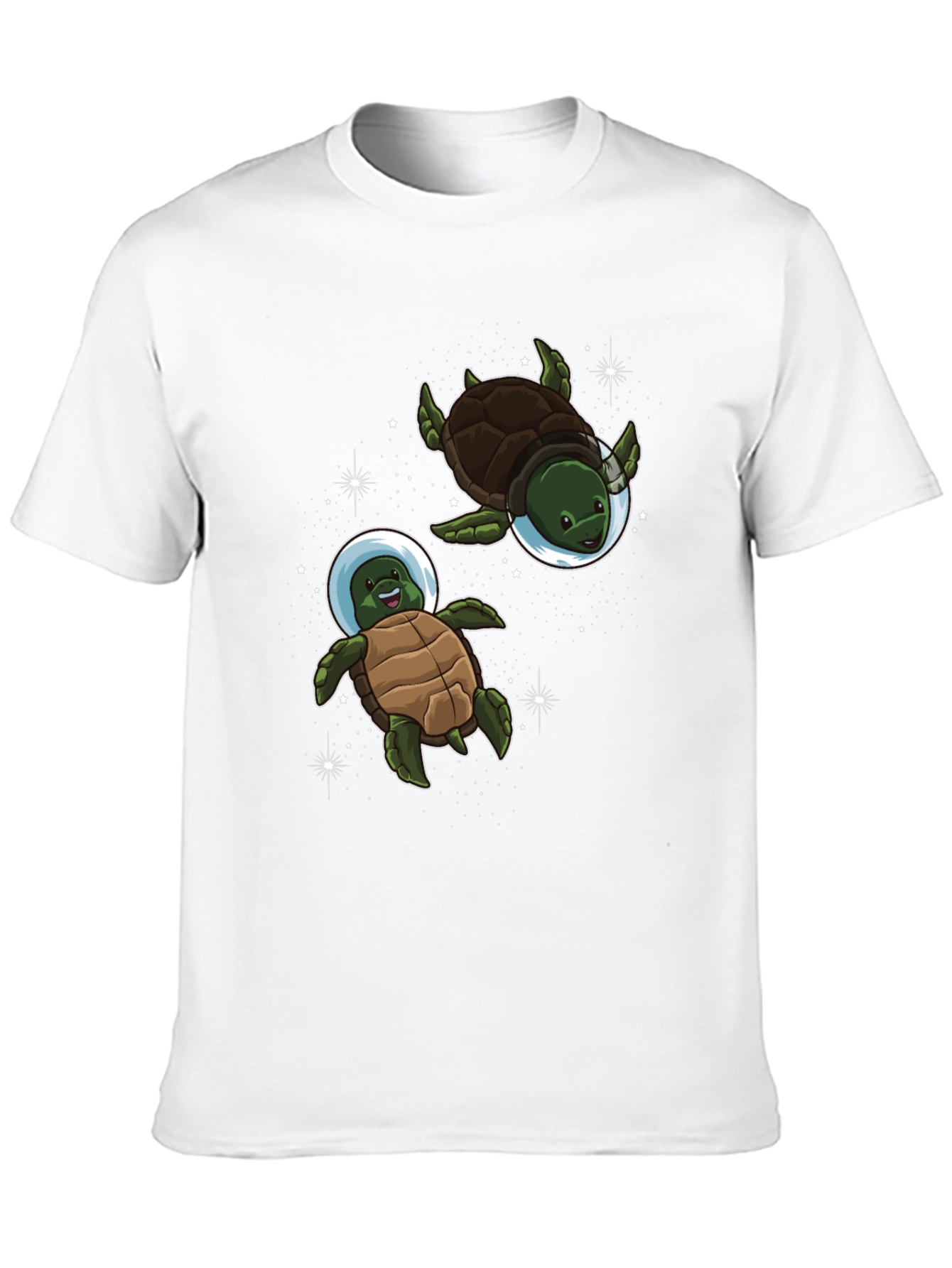 Space Turtles Black T-Shirt